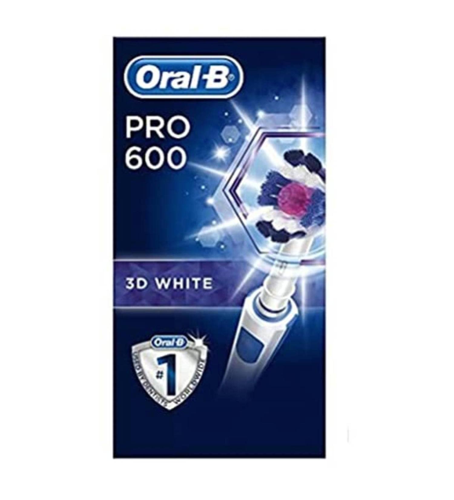 Oral-B PRO 600 3DWhite Electric Toothbrush - Braun | International Shipping Available - Buy Online on GoSupps.com