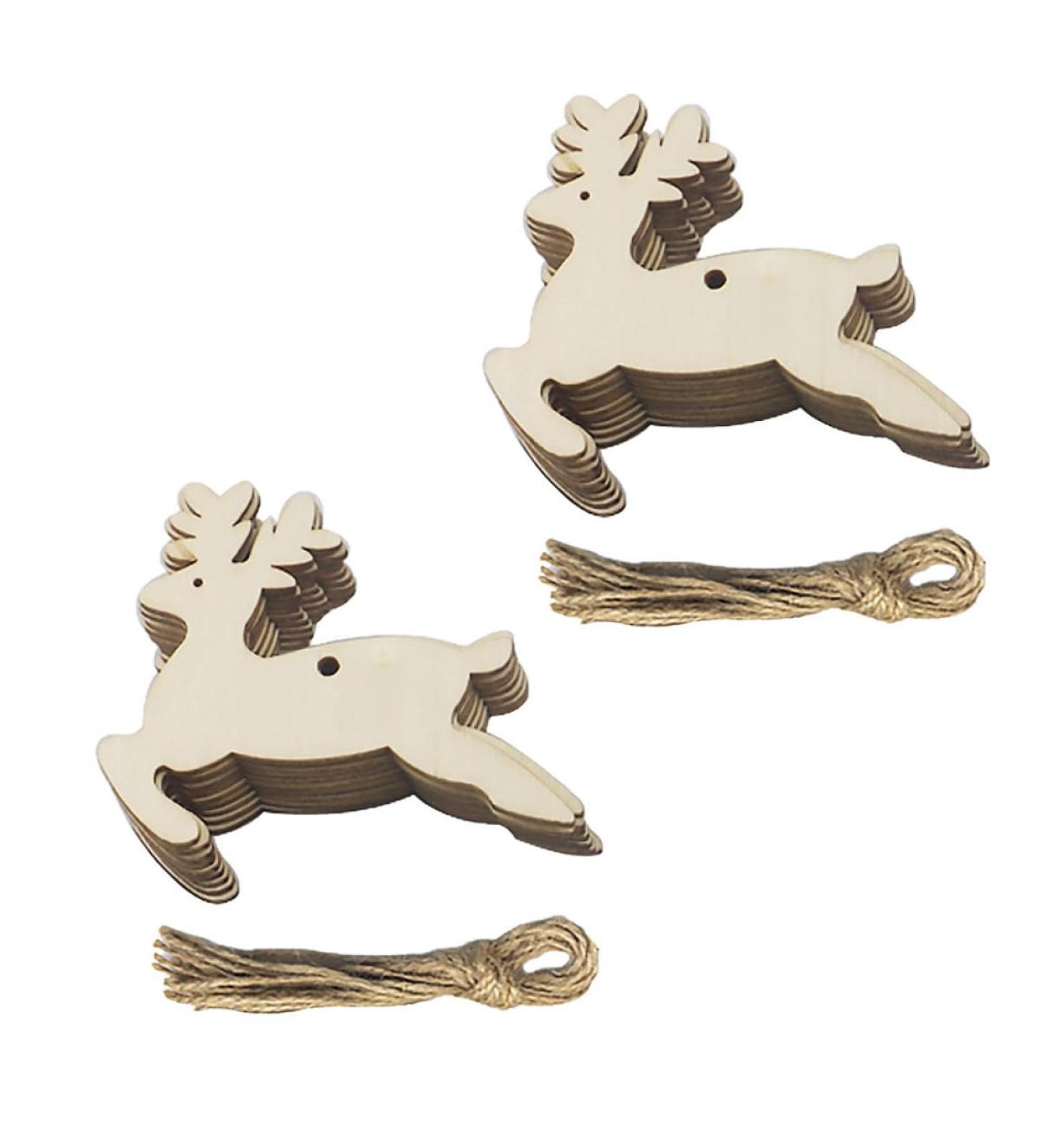 ABOOFAN 50pcs Christmas Tree Pendant Household Wooden Circle Child As Shown 8X8CM - Buy Online on GoSupps.com