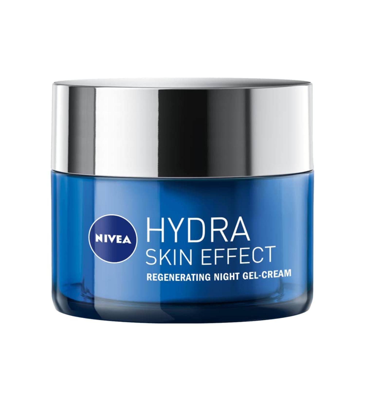 NIVEA Hydra Skin Regeneration Night Gel (50ml) with Hyaluronic Acid - 72H Hydration - Buy Online on GoSupps.com