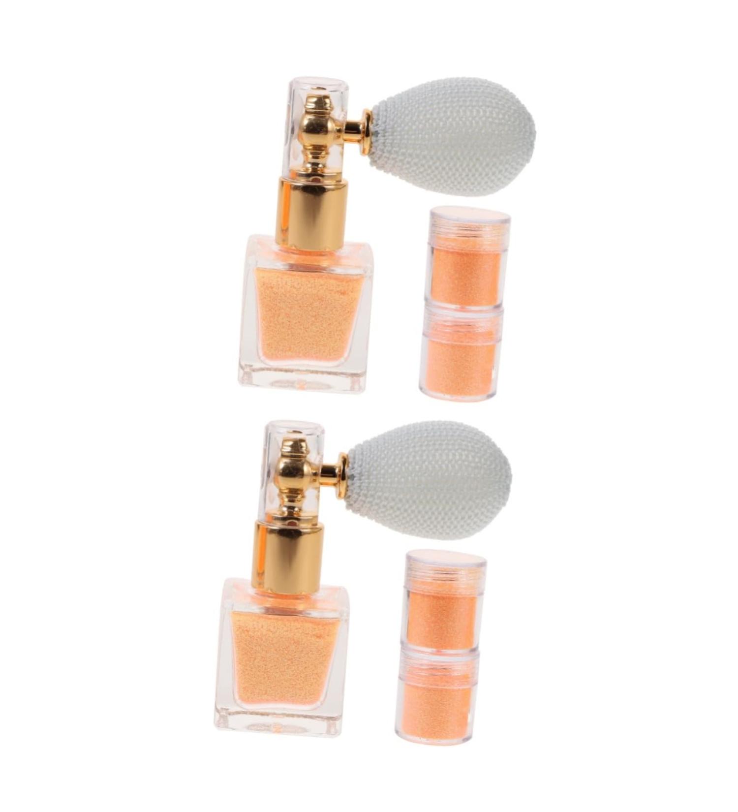 Beavorty 2 sets Cosmetic Loose Nail Shimmer Women Powder Hair Gloss Makeup Highlighter Make for Spray Orangex2pcs 7.4X6.8CMx2pcs - Buy Online on GoSupps.com