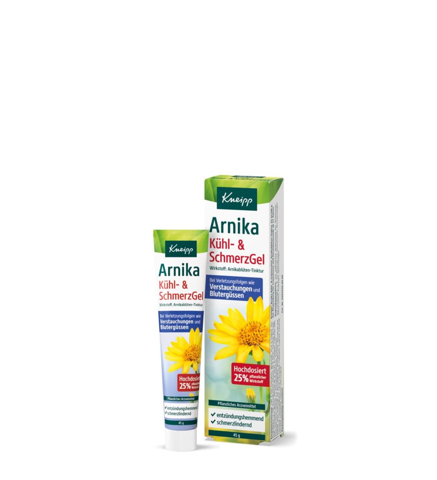 Kneipp Arnica Cooling and Pain Gel (45g) - Fast Relief for Muscle Pain | International Shipping Available - Buy Online on GoSupps.com
