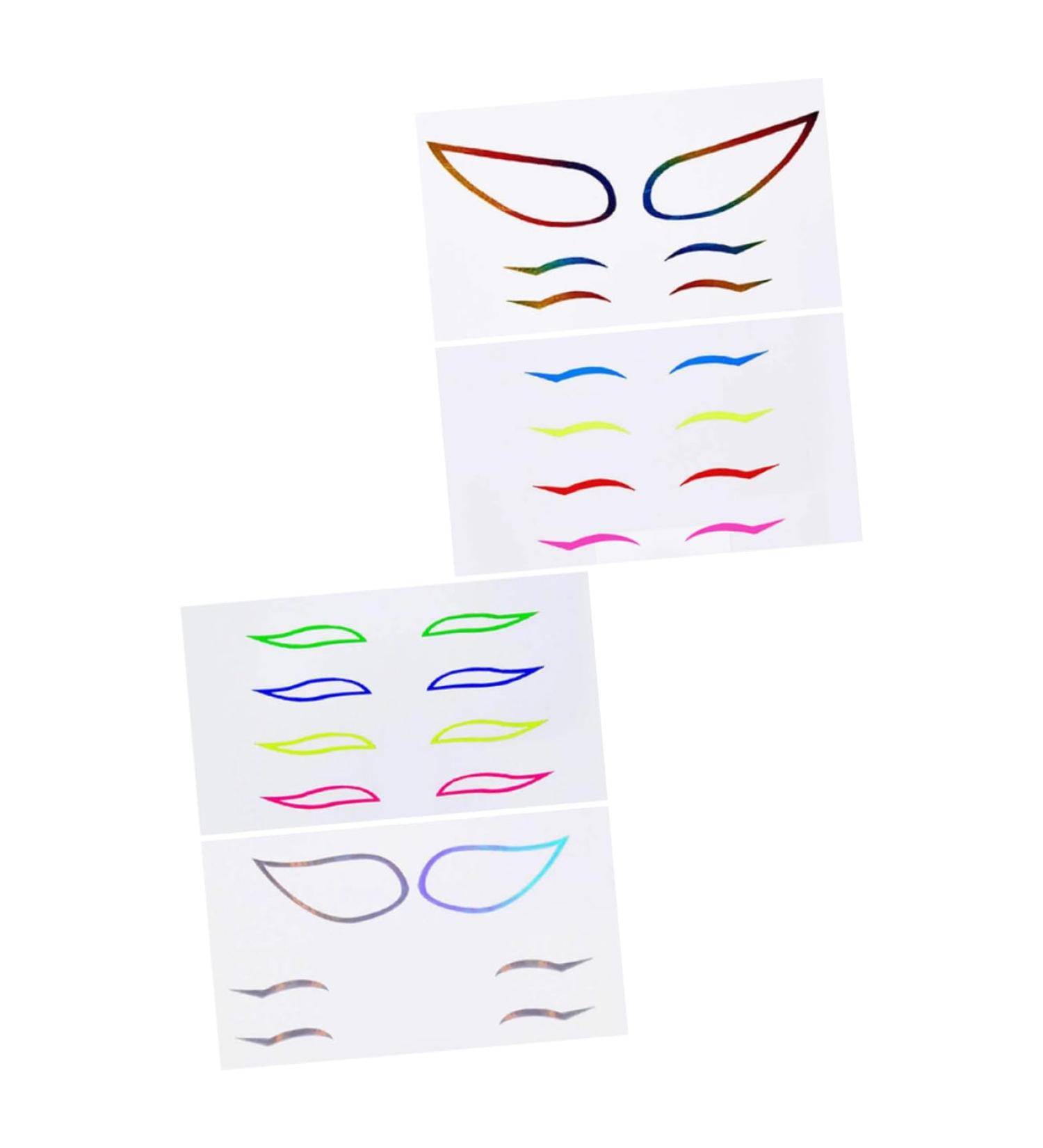  Didiseaon Didiseaon 12 Sets Colored Eyeliner Stickers Eyeliner Strip Sticker Eye Line Sticker Eye Makeup Sticker Beauty Supply Women Makeup Sticker - Buy Online on GoSupps.com