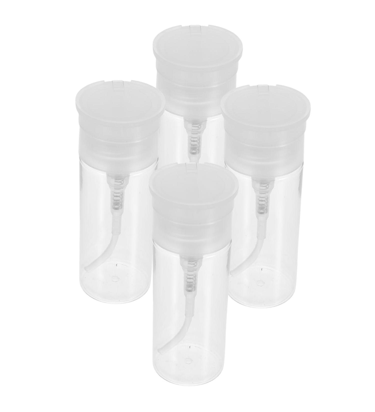 PLAFOPE 1 Set Nail Polish Remover Bottle Travel Empty Pump Bottle Empty Bottle Push down Pump Bottle Travel Bottle Liquid Press Pumping Makeup Remover Bottle White Pp - Buy Online on GoSupps.com