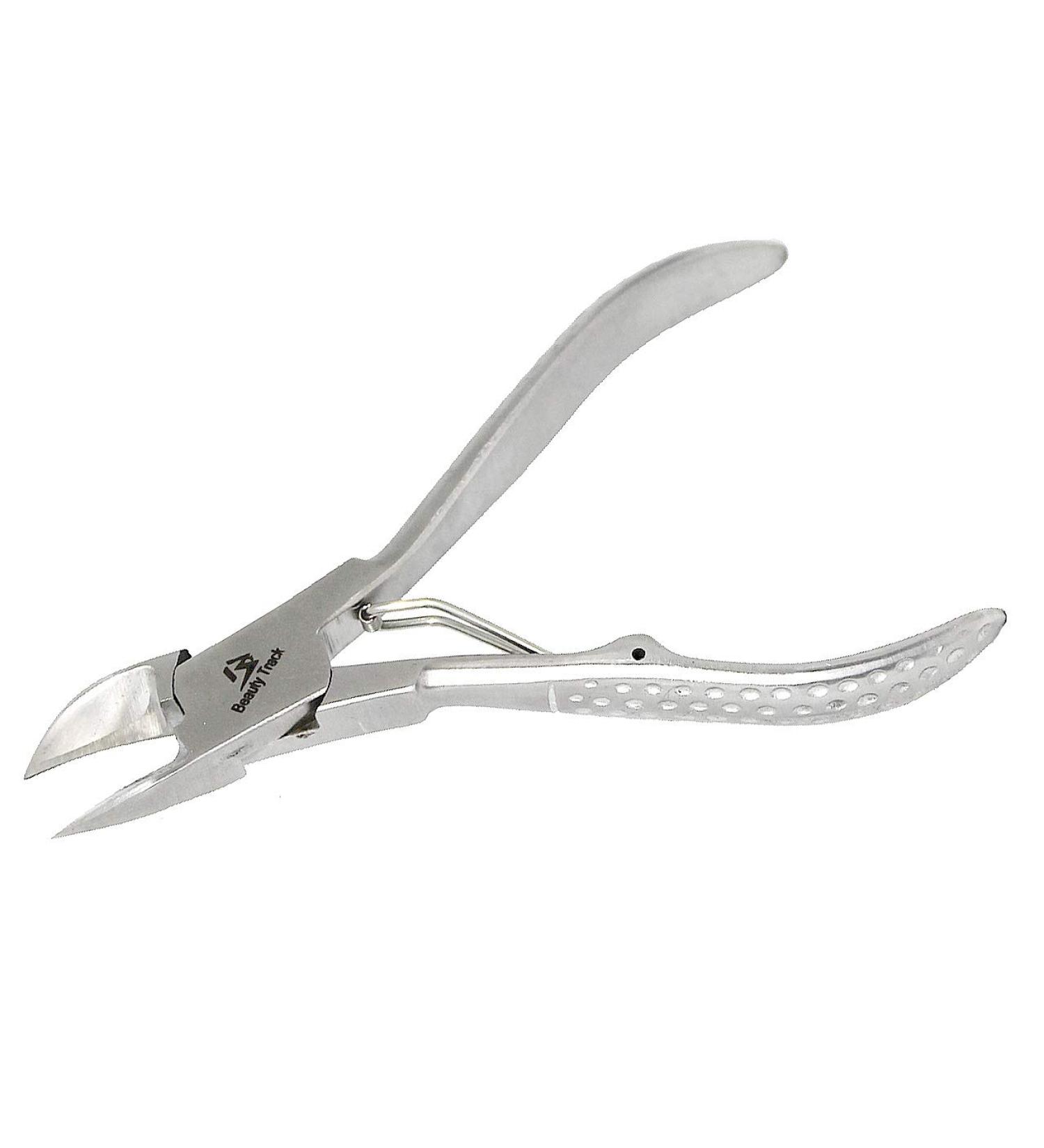 BeautyTrack Thick Toe Nail Cutter - 4.5 Pedicure Clippers for Thick Nails - Stainless Steel Chiropody Podiatry Instrument - Buy Online on GoSupps.com