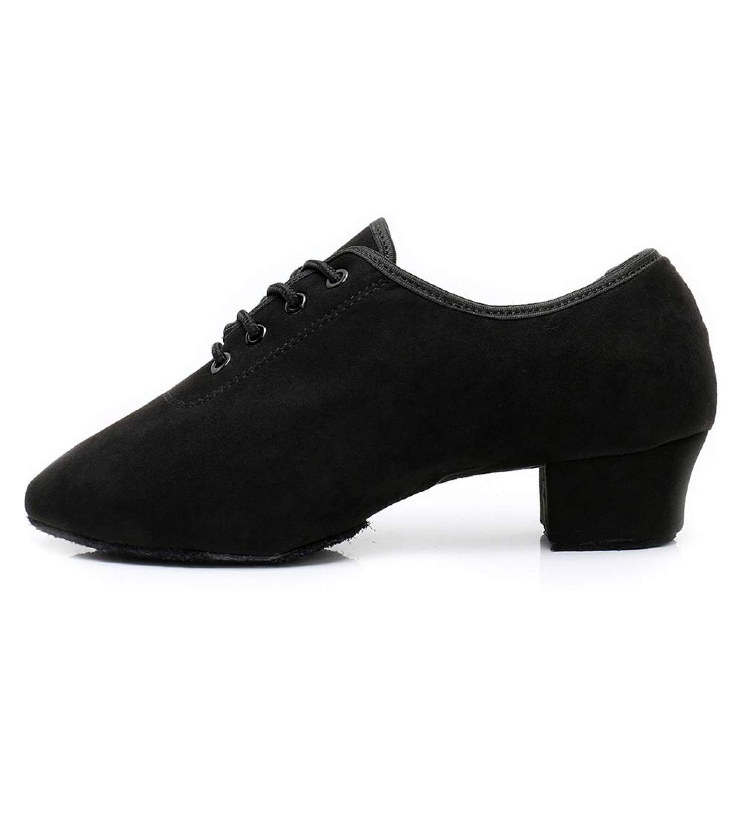 Black Lace-Up Dance Shoes for Boys/Men - Low Heel Latin Tango Salsa Practice Shoes (Size 5.5 Big Kid) - Buy Online on GoSupps.com