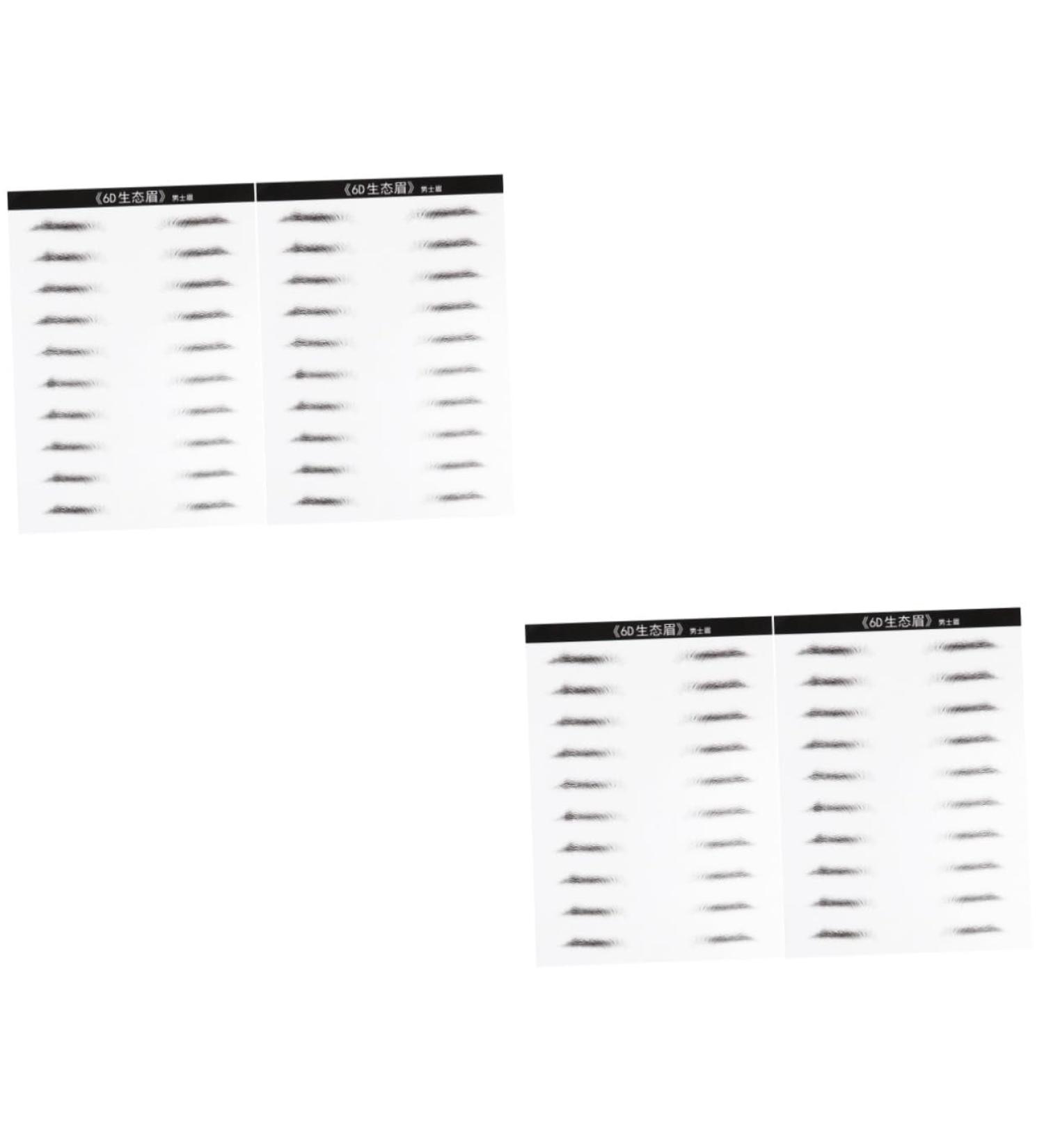 FOMIYES 4 Sheets Pairs Eyebrow Transfers for Women Artificial Eyebrow Patch Eyebrow Stickers 6d Makeup Tools - Buy Online on GoSupps.com
