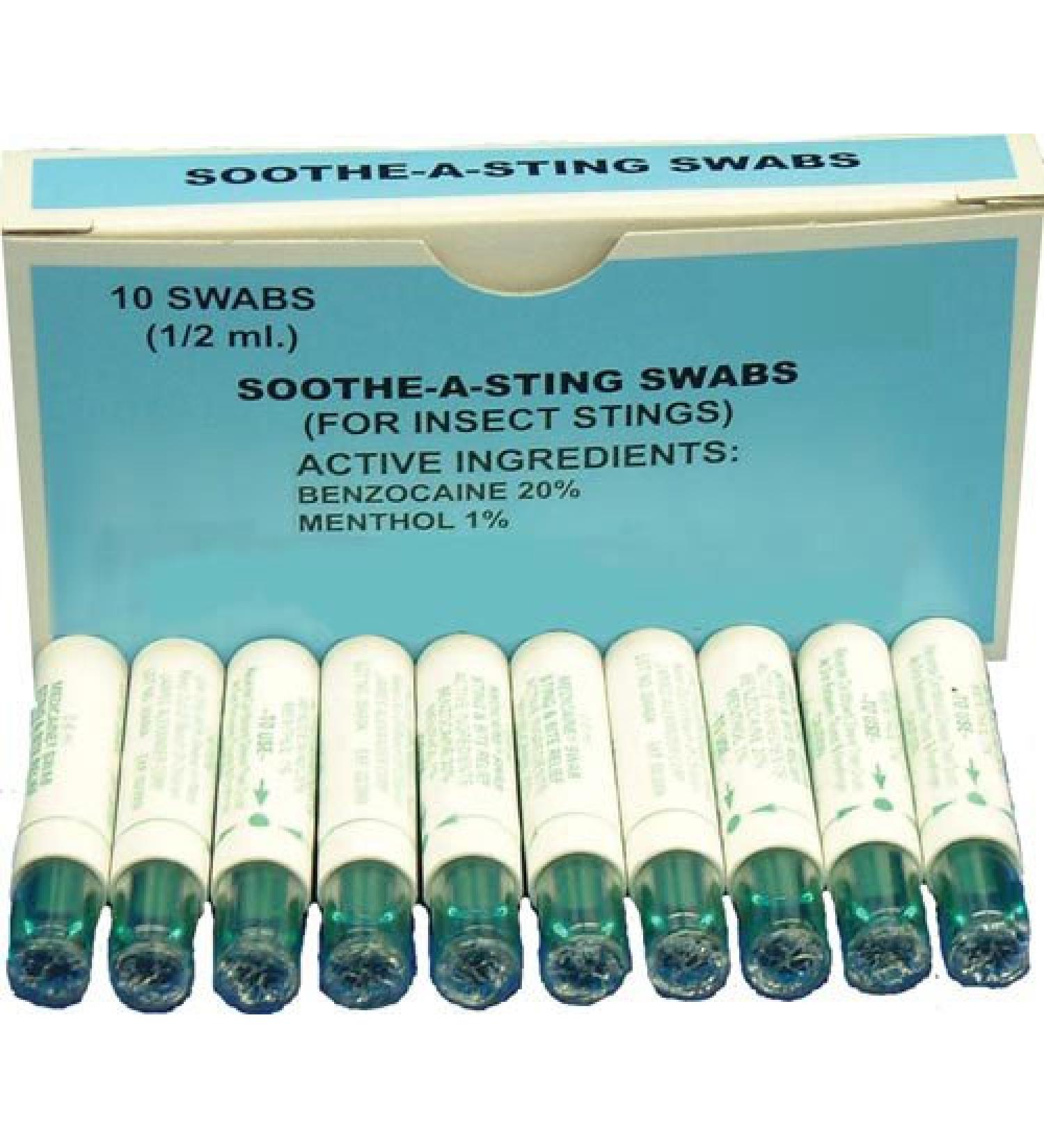 Soothe-A-Sting Swabs (Pack of 10) - Fast Relief for Insect Bites and Stings - Buy Online on GoSupps.com
