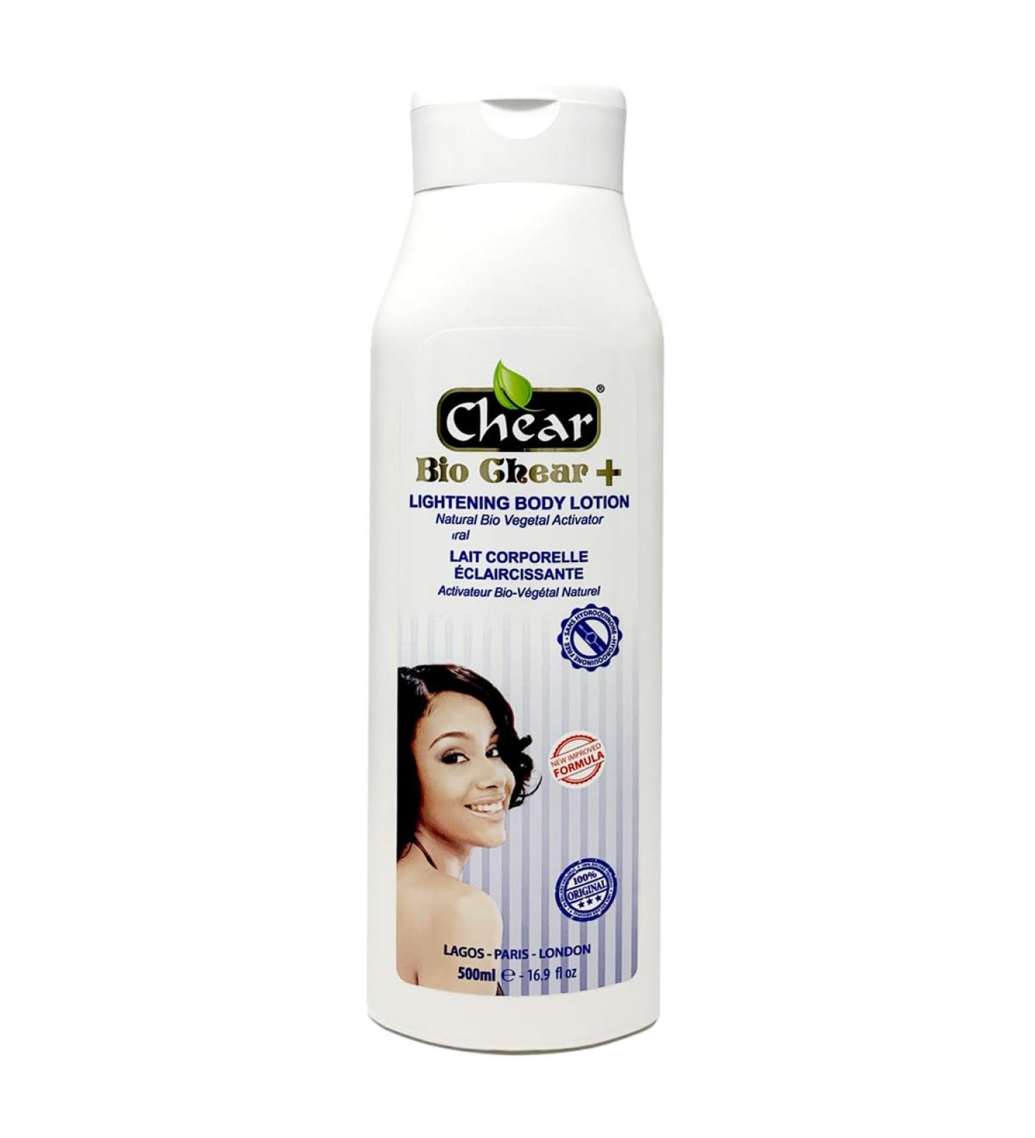 Chear Bio Chear+ Skin Brightening Body Lotion 500ml for hyperpigmentation - New Formula with kojic acid & Licorice Root