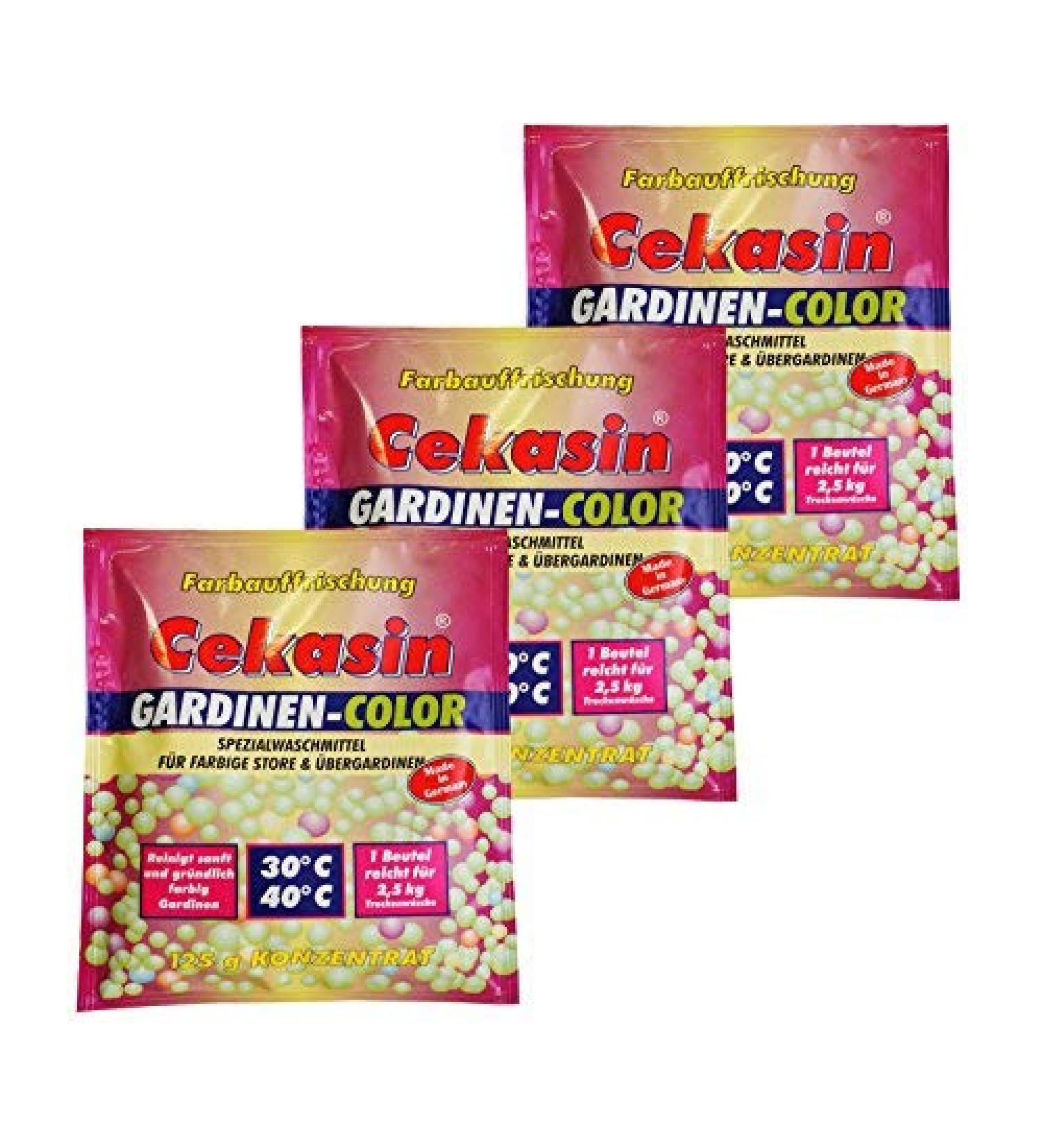 6 x Cekasin Curtain Color Curtain Detergent Color Refresher Washing Powder