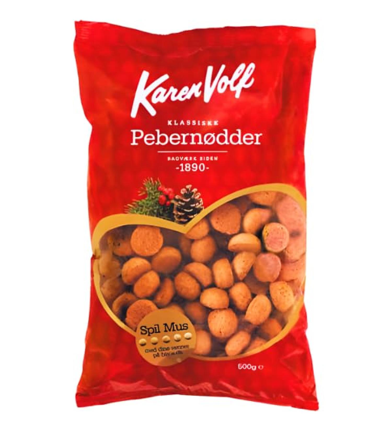Karen Volf Pebernodder Ginger Nuts Biscuits 300g - Danish Christmas Cookies - Buy Online on GoSupps.com