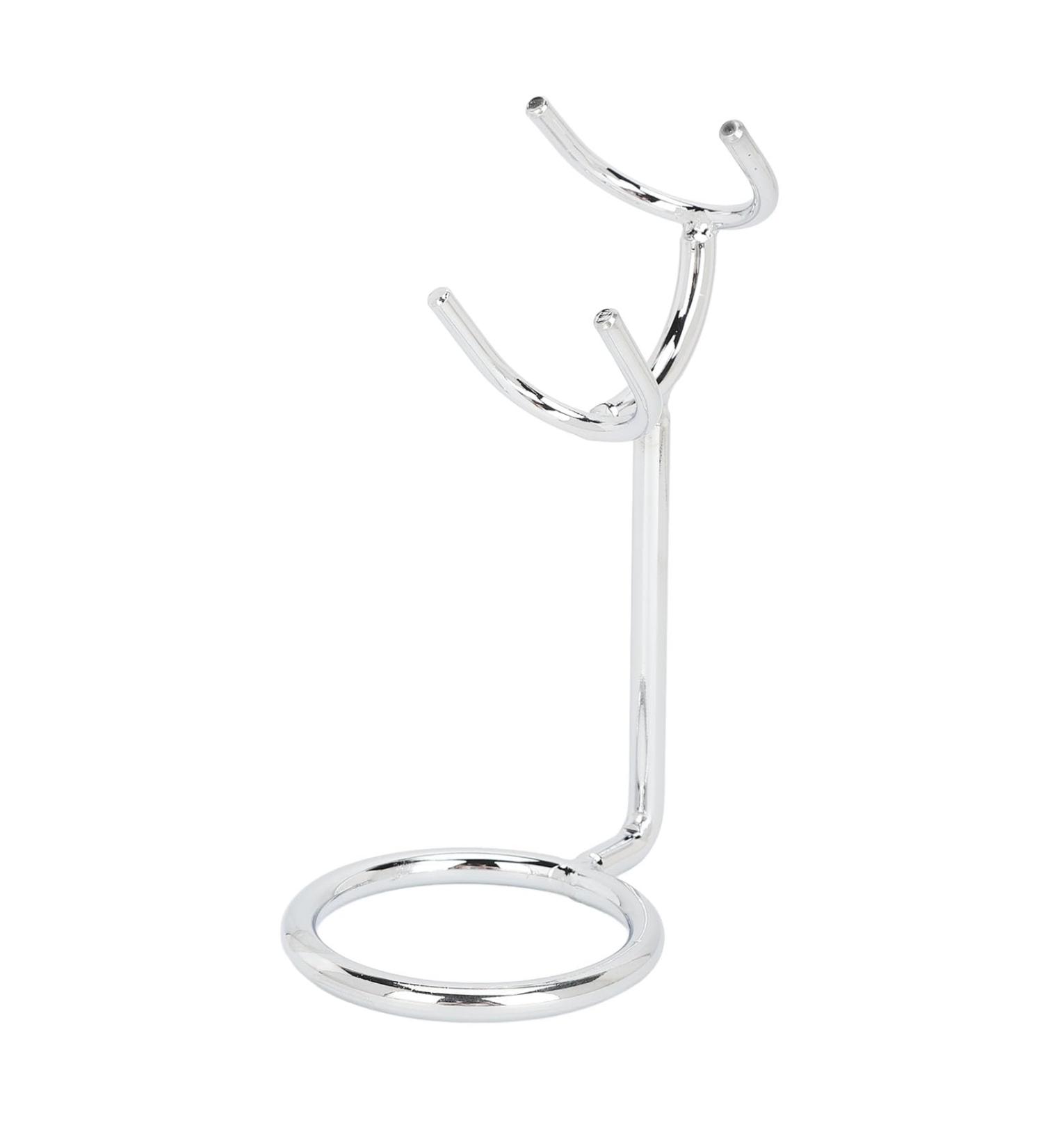 Dekaim Stainless Steel Safety Brush Holder | Modern Rustproof Display Stand | Stylish Silver Organizer for Home & Salon - Buy Online on GoSupps.com