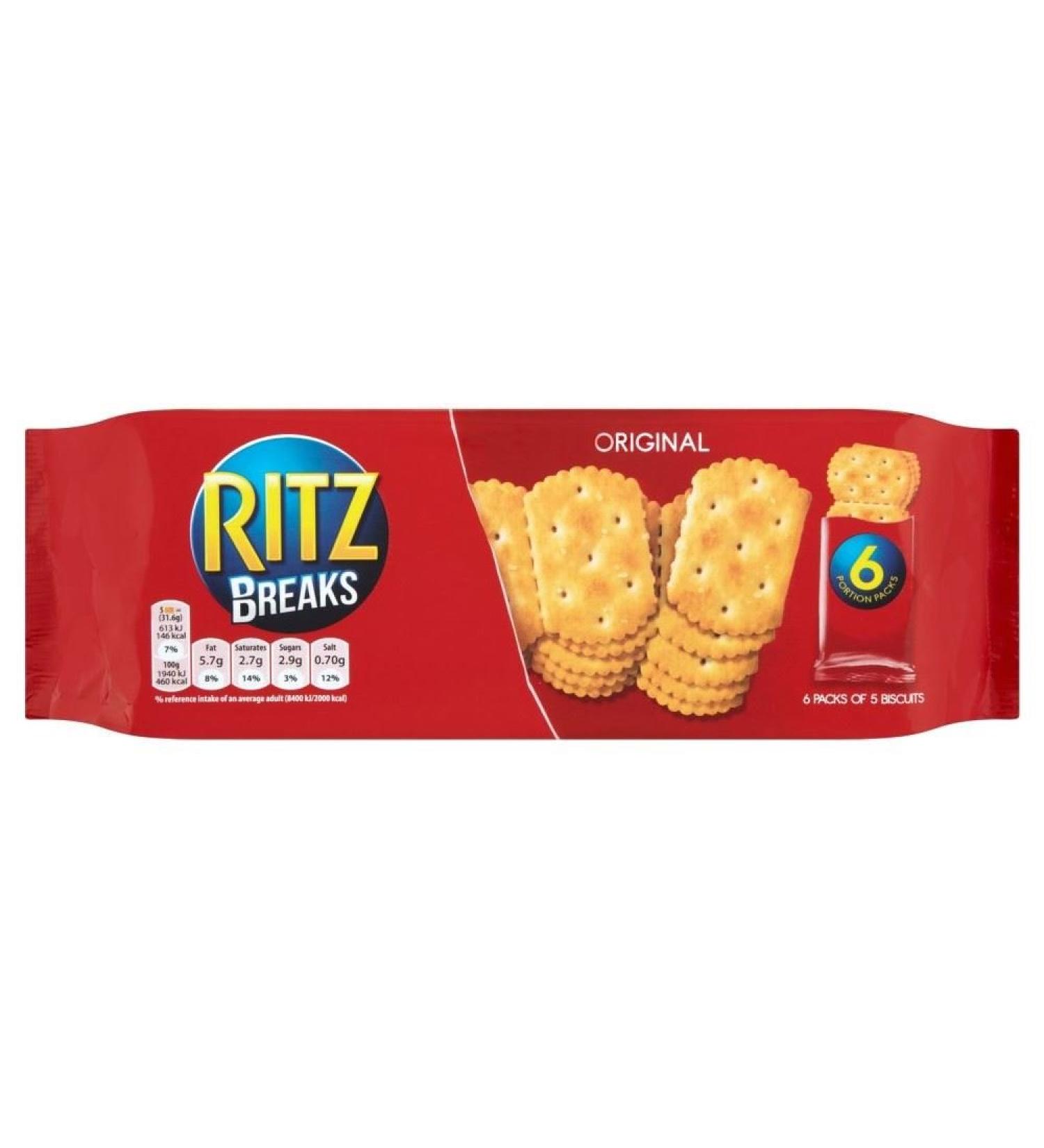 Ritz Breaks Ritz - Original (6 per pack - 190g) - Pack of 6