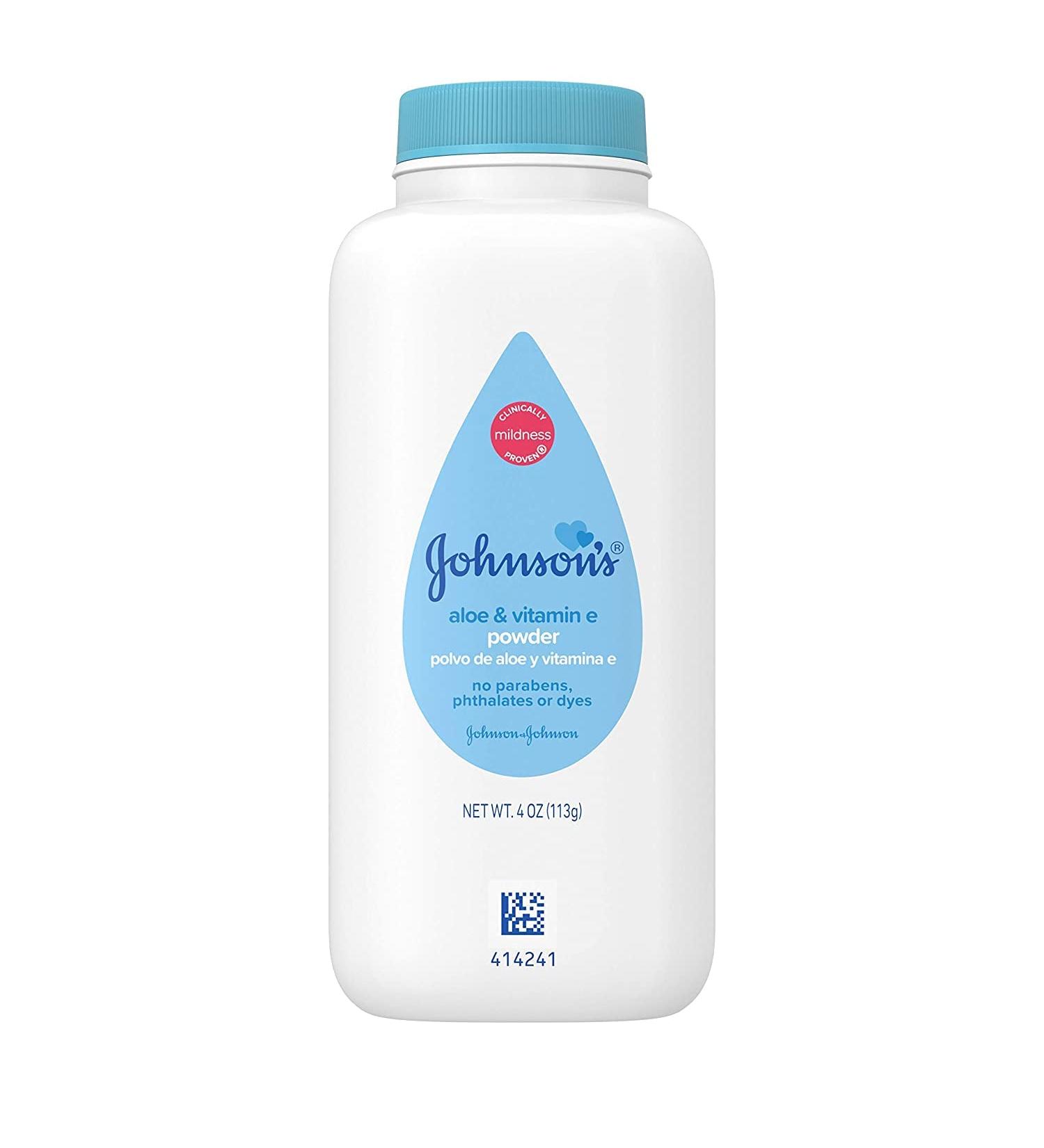 JOHNSON'S Baby Powder Soothing Aloe & Vitamin E 4 oz - Pack of 2 - Buy Online on GoSupps.com