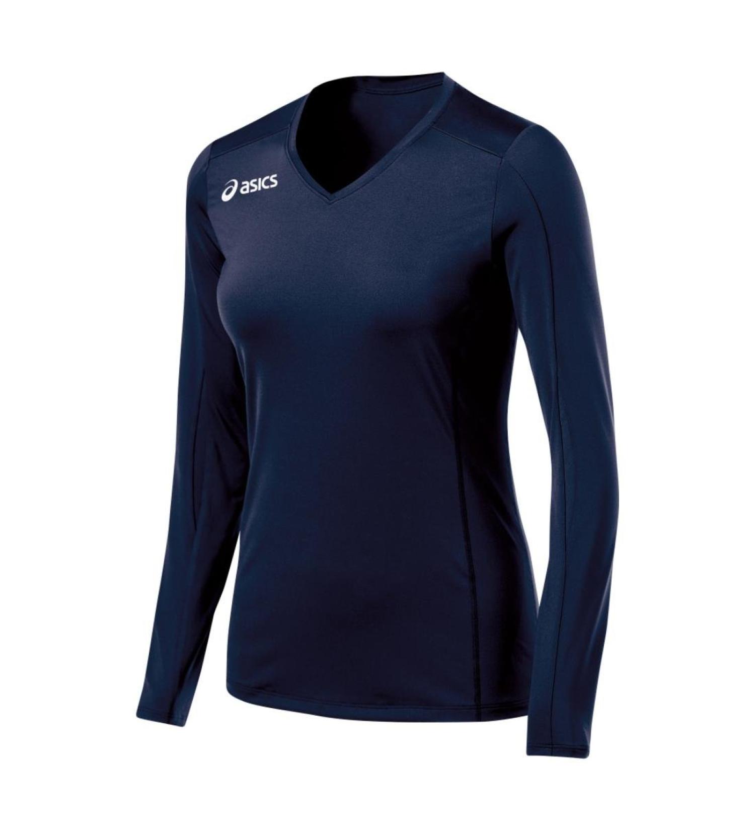 ASICS Women's Roll Shot Jersey Long Sleeve M Navy