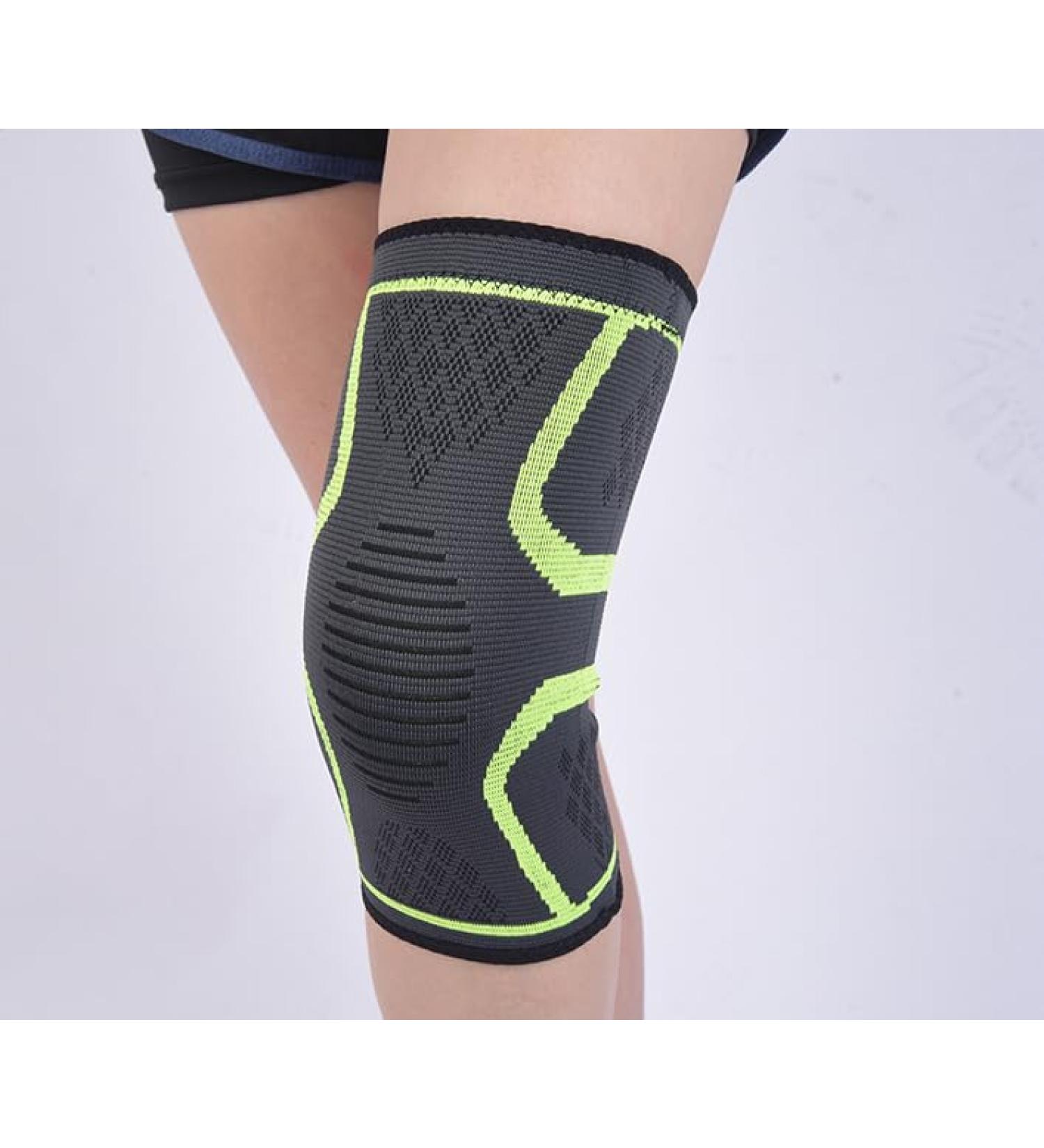 GeRRiT Knee Brace for Women and Men - Set of 2 Running Knee Pads Pain Knee Pads Compression Knee Pads for Basketball Weightlifting Gym Workout Sports (Green)