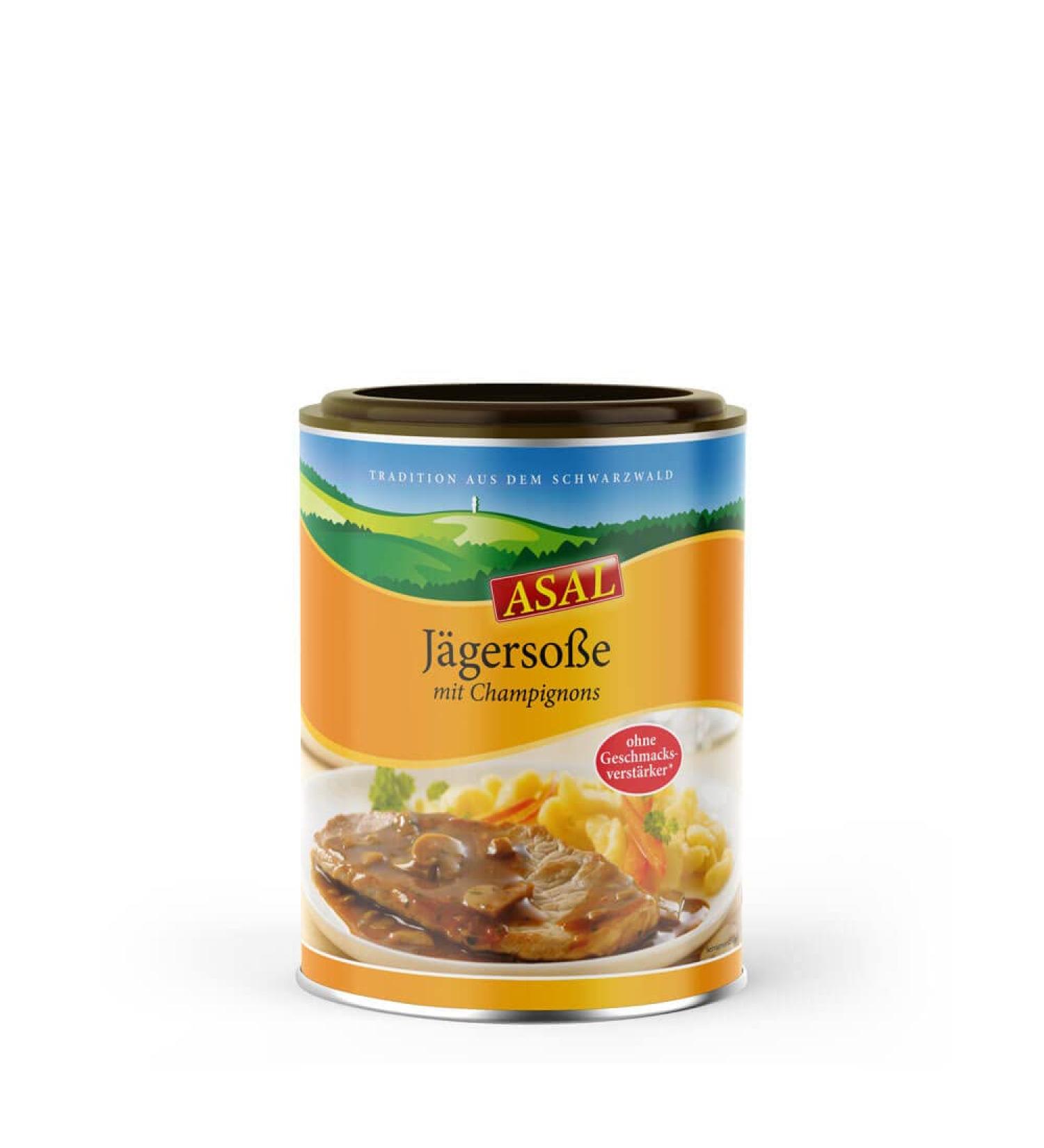 Asal J ger sauce 500 g for 5.0 liters - the delicious sauce with mushrooms for schnitzel roast and co without added palm fat/oil can be used in versatile also usable as soup