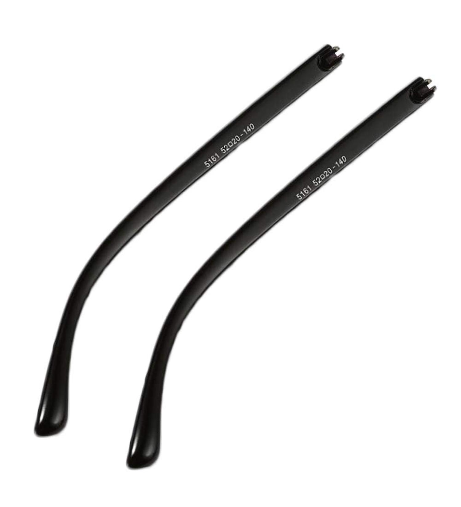 1 pair of plastic replacement temple arms for glasses black