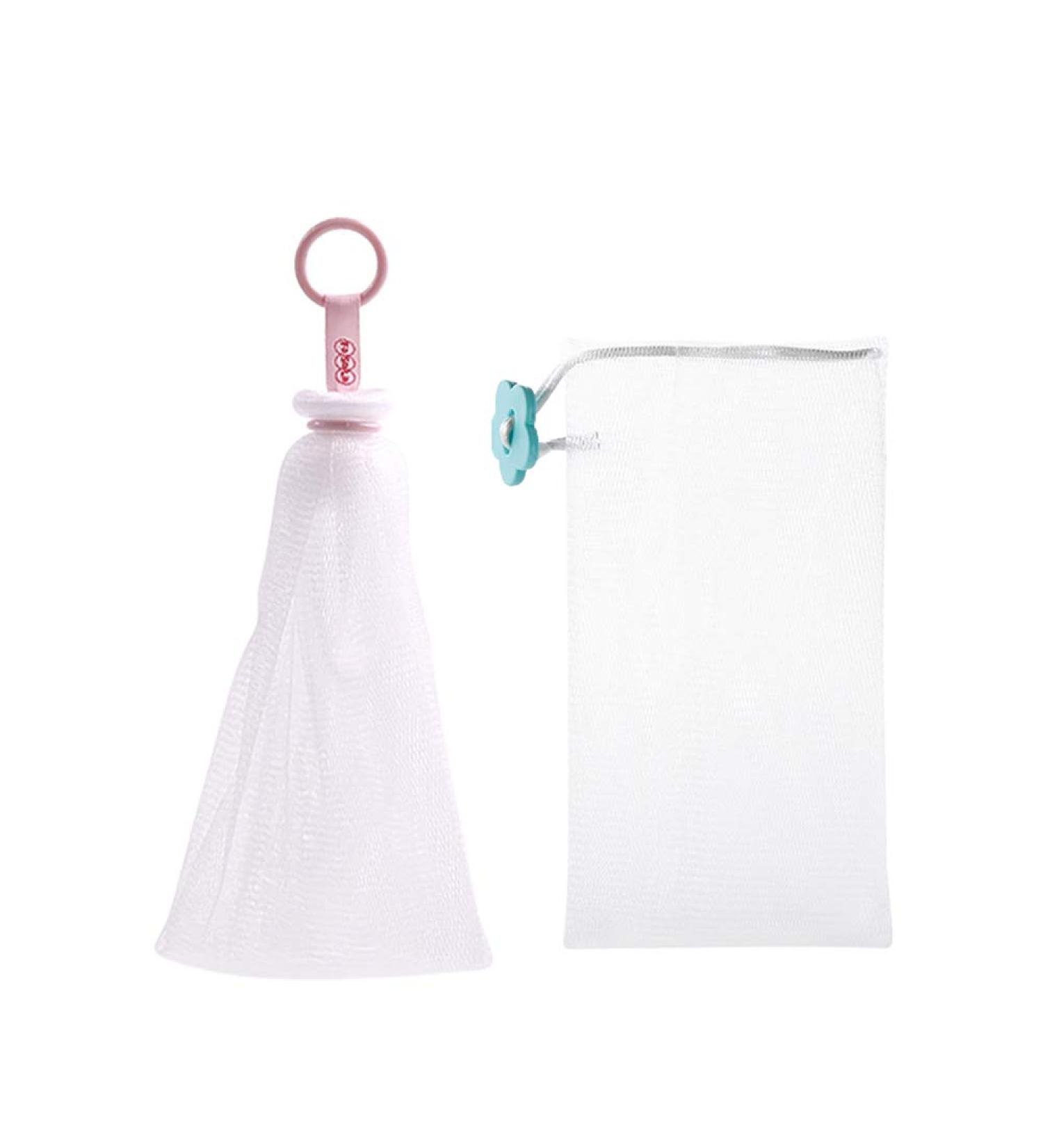 2 Pieces Air Cushion Nets with Drawstring & Nylon Peeling Bag - Premium Shipping & International Delivery - Buy Online on GoSupps.com