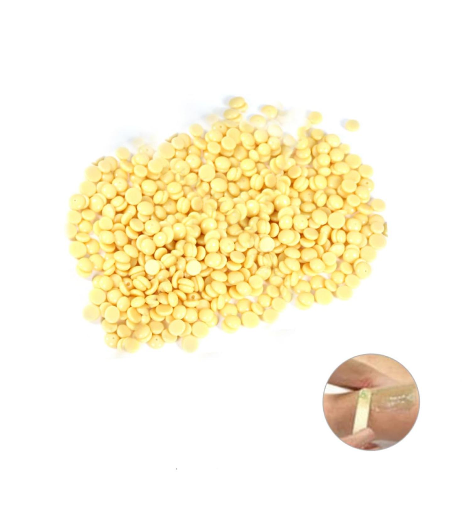 Beaupretty Hard Wax Beans for Hair Removal - Depilatory Pearl Wax Beads Solid Wax Pellets (14.5 x 10.5 x 2 cm) - Yellow International Shipping - Buy Online on GoSupps.com