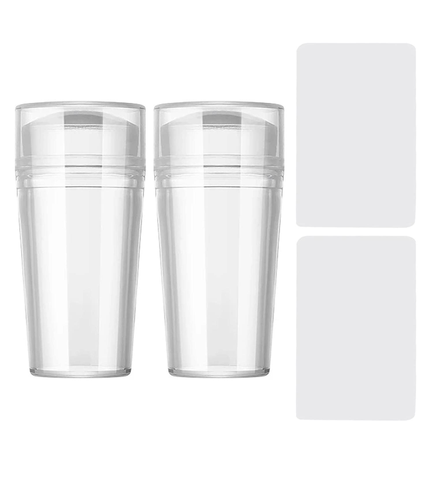 Silicone Nail Stamper French Nail Tips Clear Silicone Jelly Nail Art Stamper Double Head Transparent Jelly Stencil Manicure Silicone Nail Stamper French Tip with Scraper for Nails Manicure Tool 2 set - Buy Online on GoSupps.com