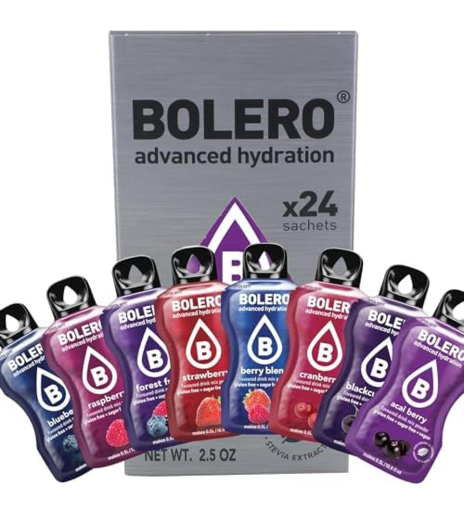 Bolero BERRY MIX STICKS drinks 24x3g I stevia sweetened sugar free powdered refreshing drink | low-calorie vitamin c drink - Buy Online on GoSupps.com