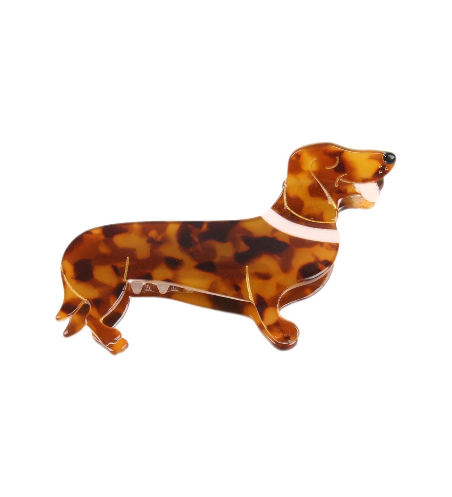 Cute Dog Shape Hair Clips Animal Shape Hair Clips Cute Hair Accessories Non Slip Dachshund Hairs Claw Acetate Puppy Hairs Accessories Big Claw Barrettes for Girls - Buy Online on GoSupps.com