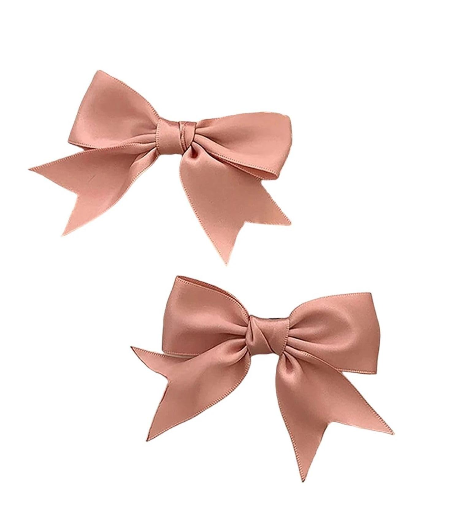 New 2025 1Pcs Satin Bow Hair Clips For Jk New For Fashion Kawii Barrettes Cute Hair Accessoires Black White Ribbon Woman Hairpins Hairgrip Jewelry Fashion Accessories Creative Gift - Buy Online on GoSupps.com