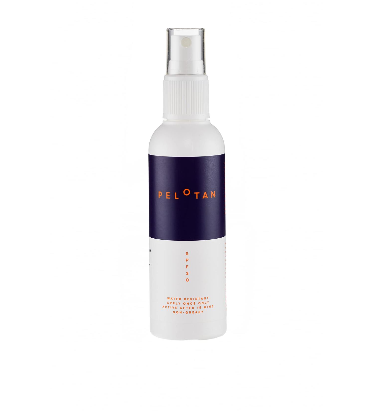 Pelotan Sunscreen SPF30 Spray 100ml | Travel Size | Once a Day Protection up to 8 Hours | Trusted by Elite Athletes and Olympic Champions - Buy Online on GoSupps.com