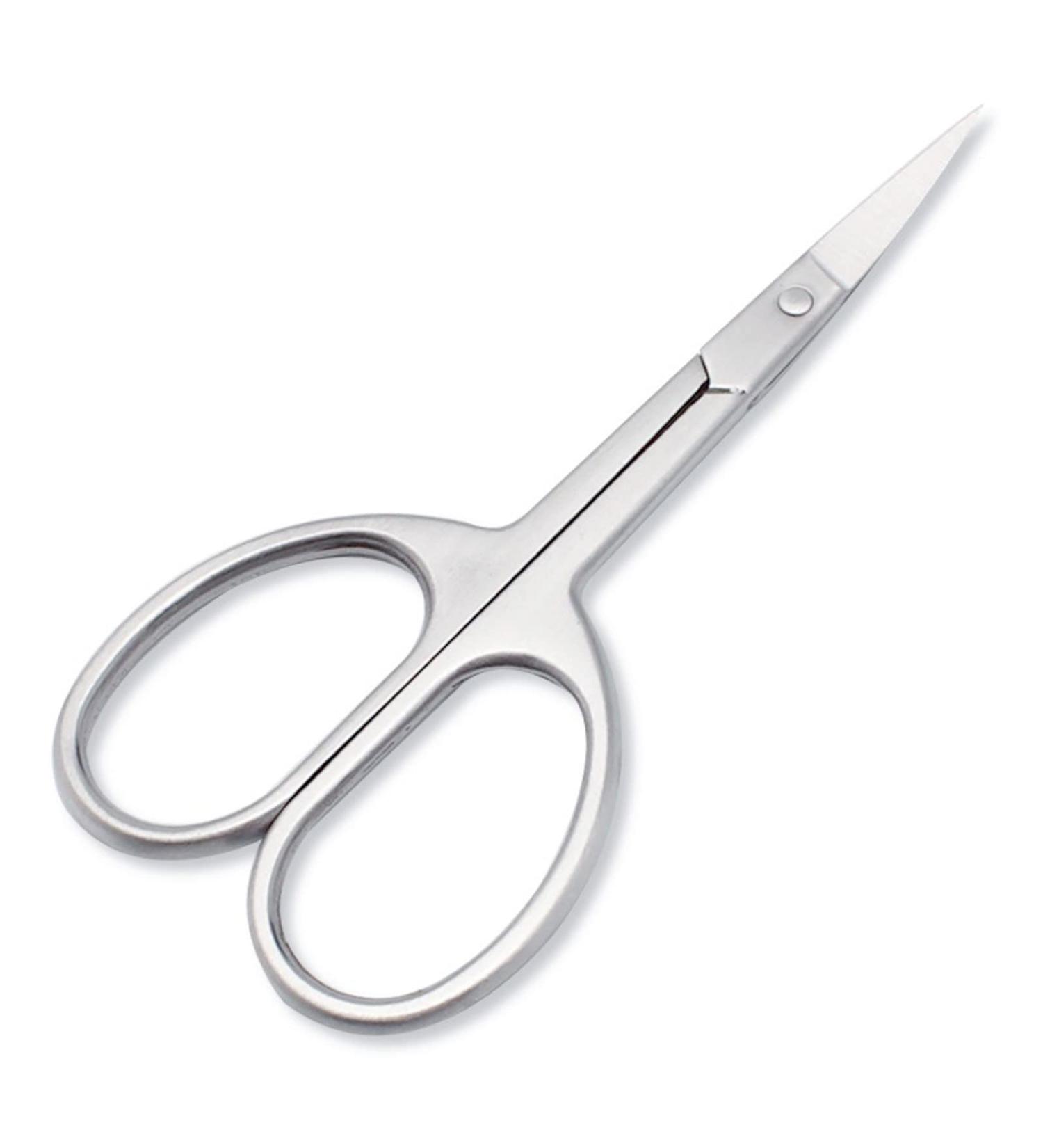 AttreX Craft Scissors Professional Stainless Steel Eyebrow Nose Cuticle Scissor Curved Blade Nail Manicure Hairs False Eyelashes Trimmer Sharp Scissors - Buy Online on GoSupps.com
