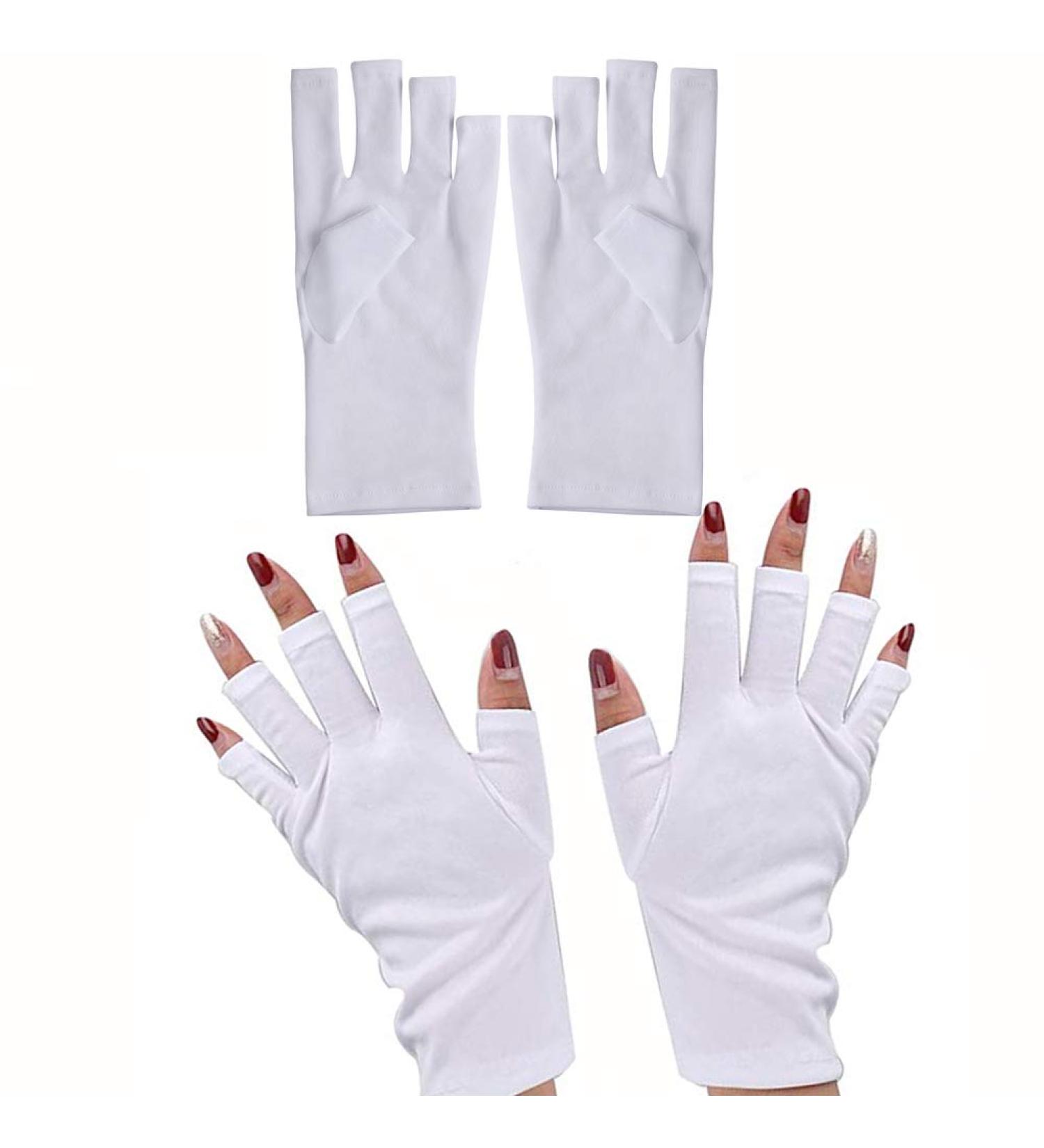 UV Shield Gloves for Gel Manicures - 2 Pair Anti UV Sunscreen Gloves for Women - Buy Online on GoSupps.com