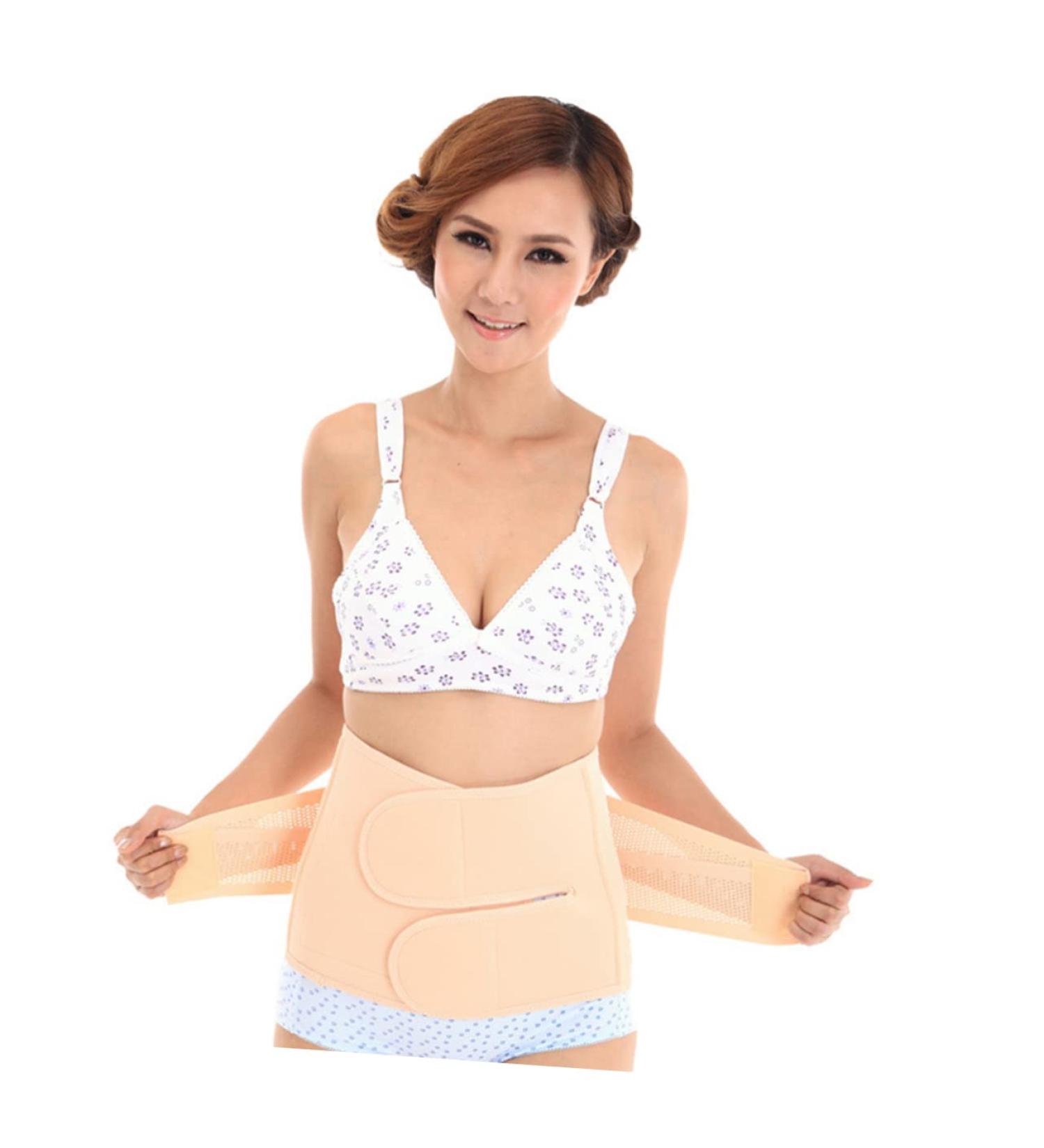 GLEAVI Postpartum Belly Wrap - Elastic Waist Slimming Support Band Breathable Girdle Size L for Postnatal Recovery - Buy Online on GoSupps.com