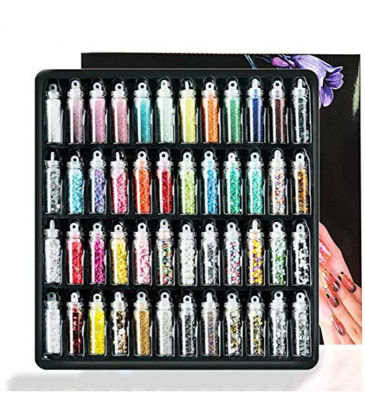 Chunky Glitter for Face Nails & Body 48 Boxes of Multi-Use Makeup Glitter for Festivals & Masquerades - Buy Online on GoSupps.com