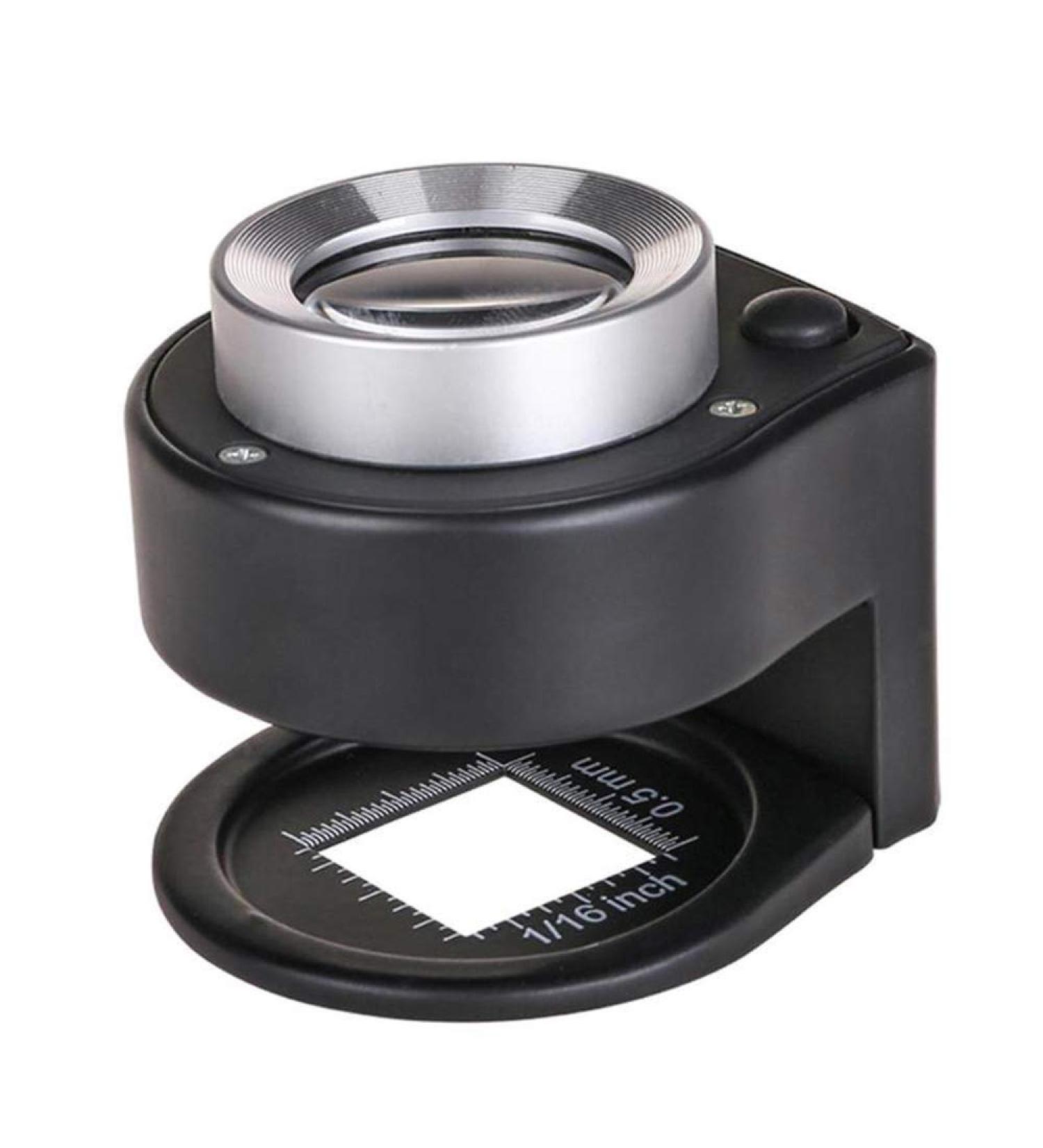 Glass Magnifier - 30X Optical Glass Lens Magnifier 6 LED Full Metal Folding Linen Tester Loupe Glass Thread Counter Loupe Enlarged Mirror Magnifier for Reading Made in China - Buy Online on GoSupps.com