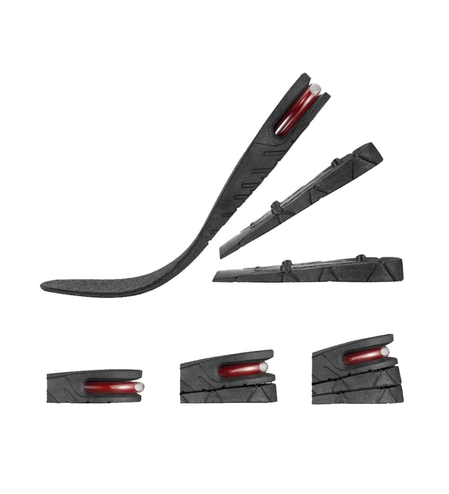 Height Increase Insoles for Men & Women | 2.36 Inch Air Cushion Shoe Lifts - Breathable 3 Layer Design - Buy Online on GoSupps.com