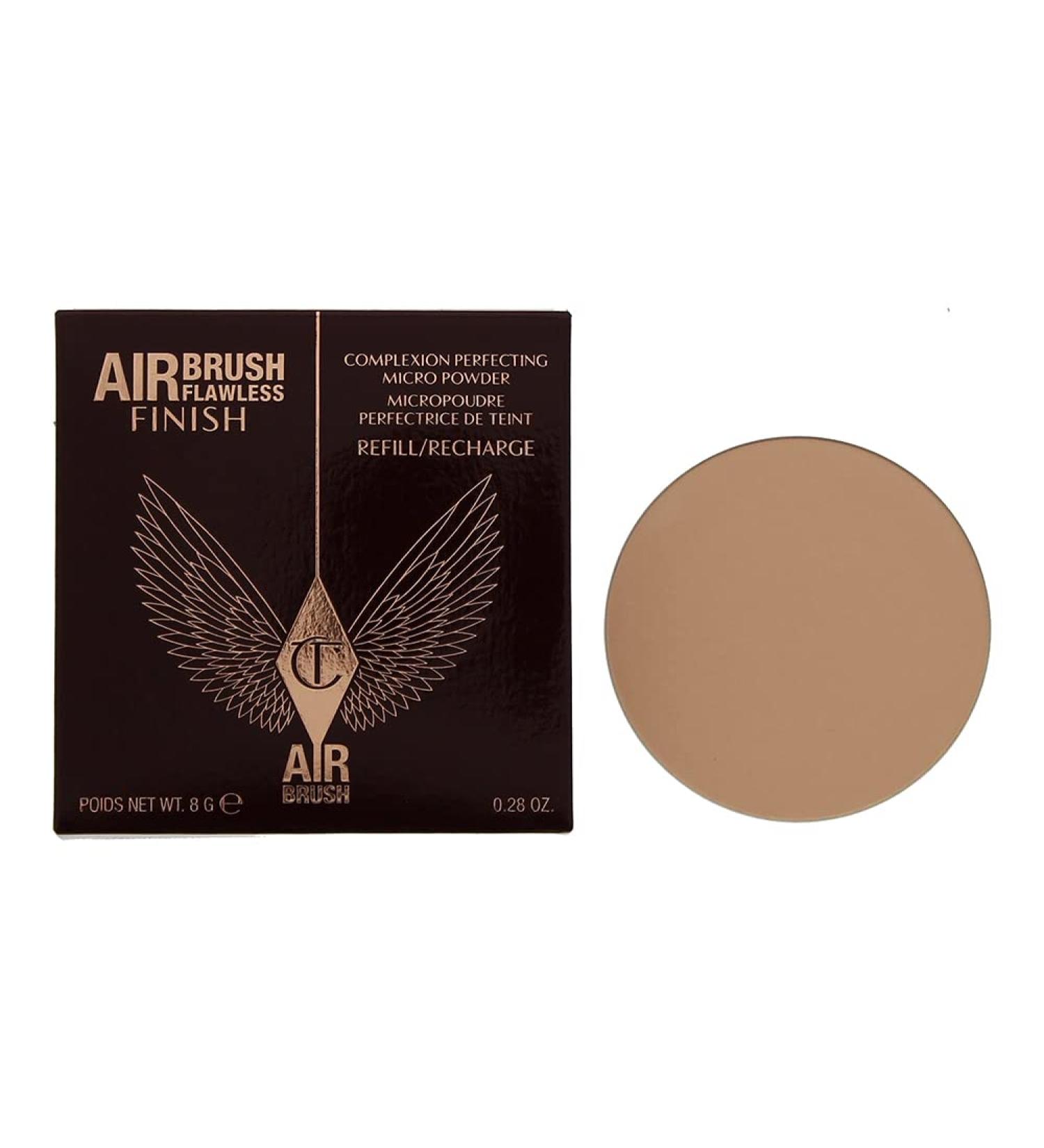 Charlotte Tilbury Airbrush Flawless Finish Refill 2 Medium Powder 8g - Pack of 1 - Buy Online on GoSupps.com