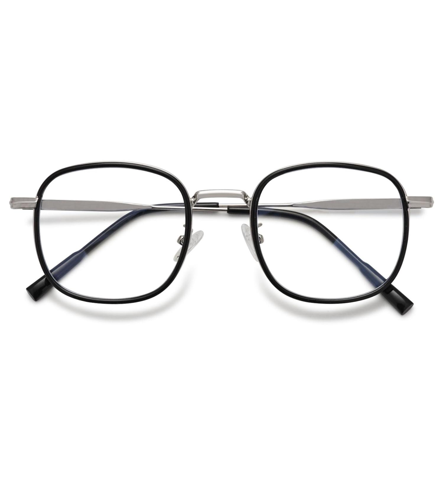 Magimodac Women s Blue Light Filter Computer Glasses - Stylish Metal Frame Anti-Blue Light Nerd Glasses in Black - Buy Online on GoSupps.com