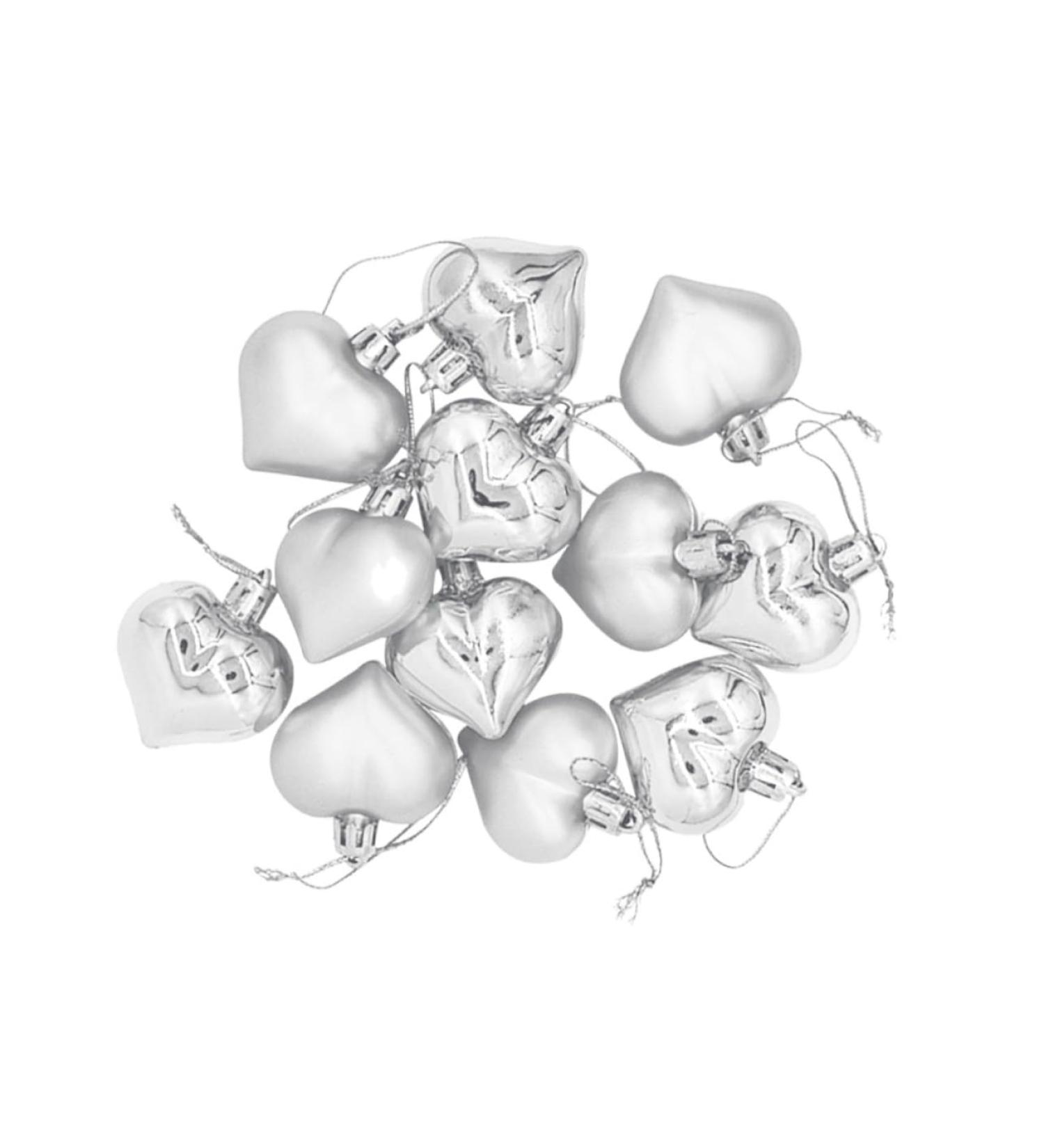 HOOTNEE 2 Boxes Christmas Ornaments Christmas Pendant Ornaments Colorful Ornament Decorations Small Pendant Silver 4.5X4.5cm - Buy Online on GoSupps.com