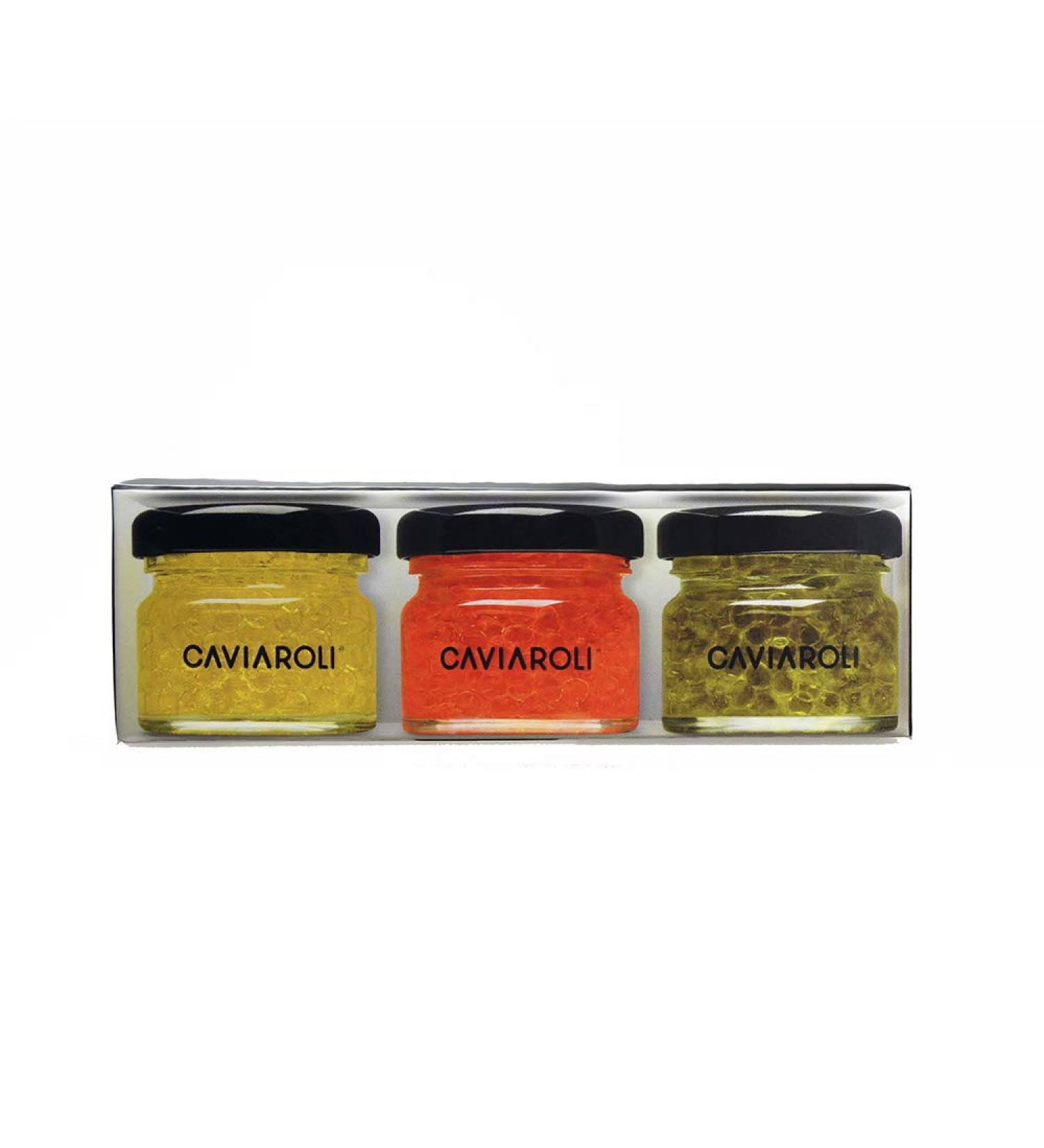 Caviaroli | Popping Boba Oil and Vinegar Gourmet - Gourmet Oil Beads Ideal For Seasoning and Appetizers - Pack of 3 Flavors  - Buy Online on GoSupps.com
