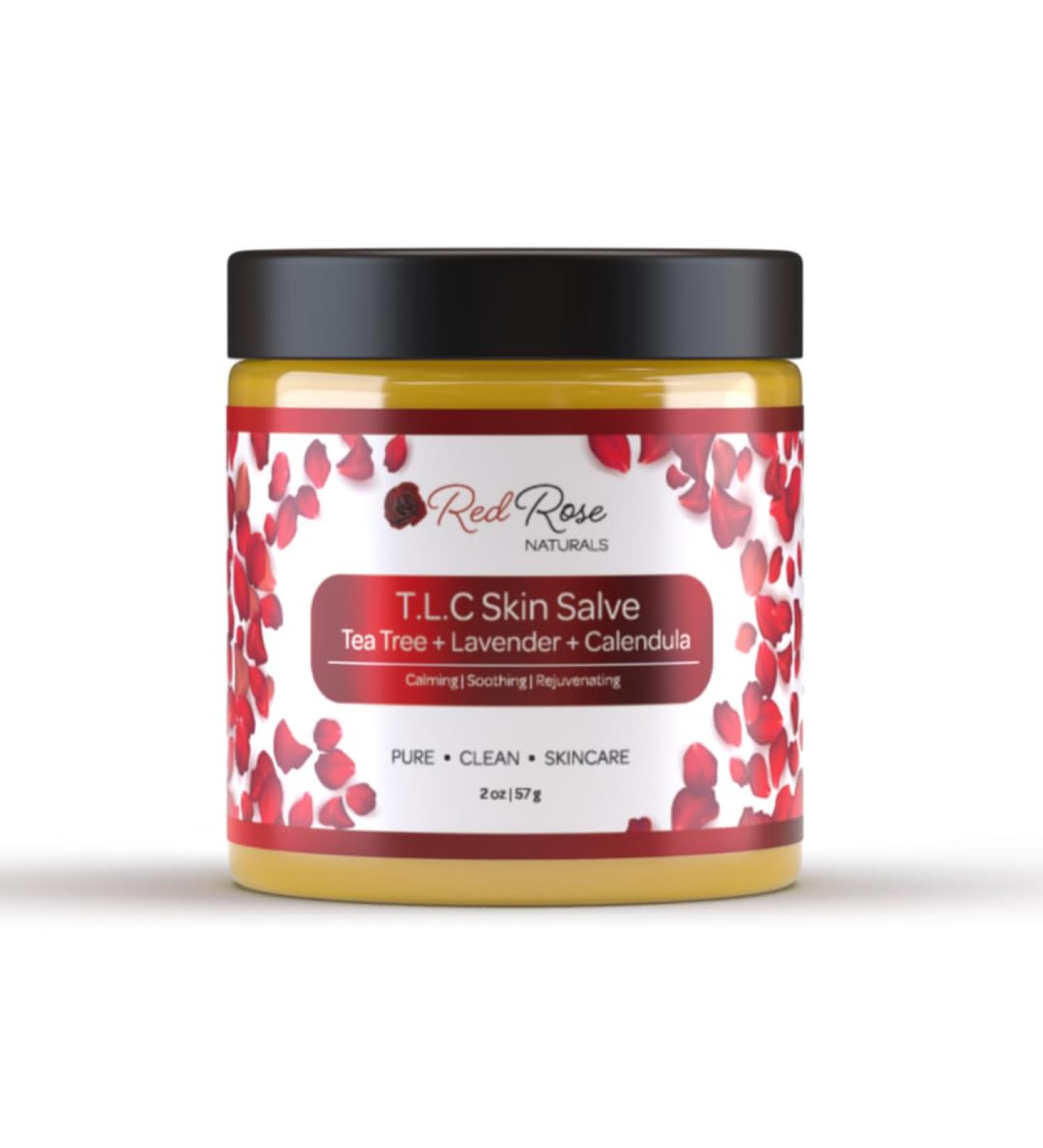 Red Rose Naturals TLC Skin Salve - 100% All Natural Balm for Eczema, Psoriasis, Acne, Dark Spots, Rashes, and Dry Skin - Buy Online on GoSupps.com