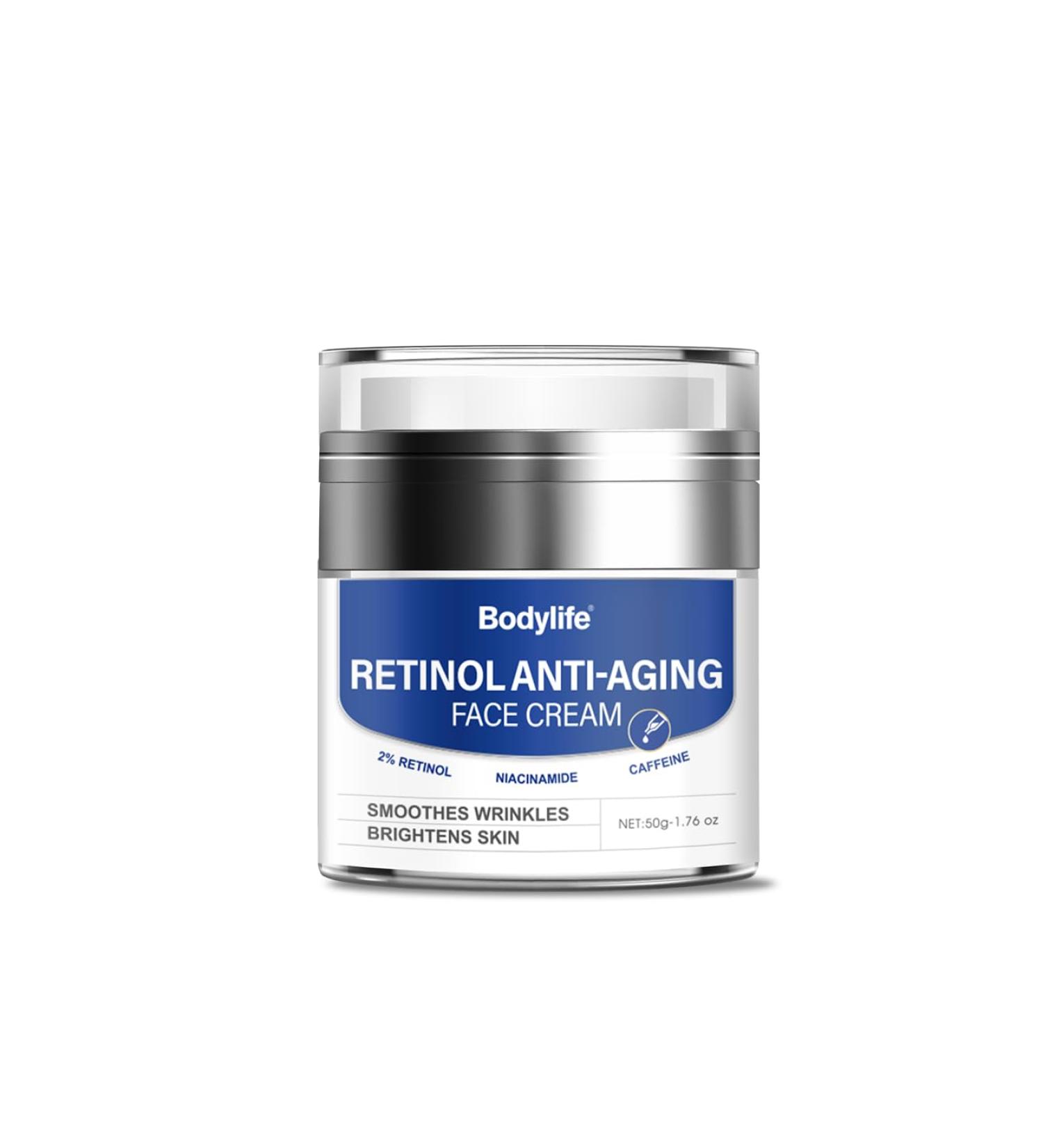 Retinol Anti-Aging Face Cream 1.76 oz Firming & Moisturizing Face Moisturizer for Fine Lines Wrinkles & Dry Skin Boosts Elasticity & Radiance - Buy Online on GoSupps.com