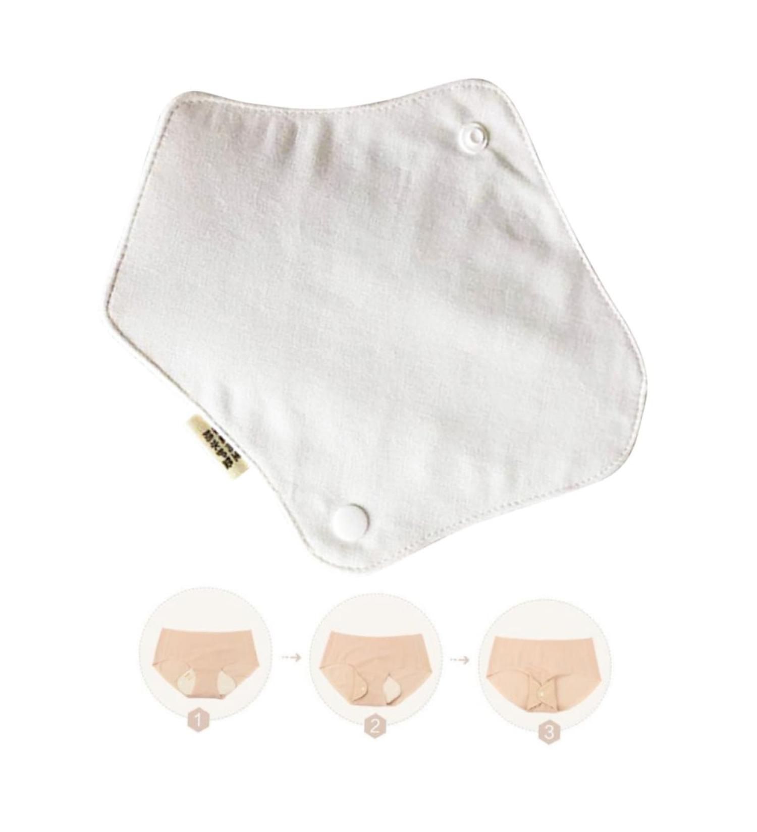 Reusable Cotton Menstrual Pads - Set of 2 | Washable Feminine Napkins for Mother | Portable Cloth Period Pads - Buy Online on GoSupps.com
