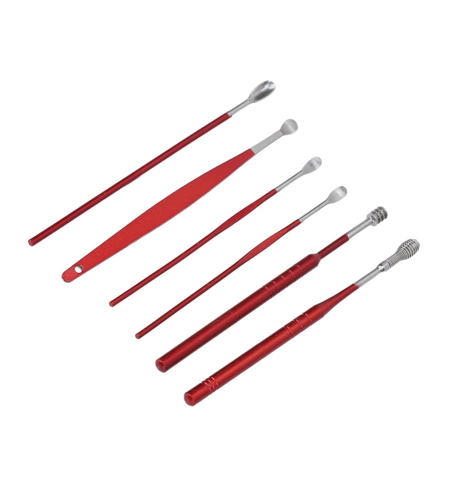 Ergonomic Ear Spoon Set - 6PCS Easy-to-Use Ear Wax Remover for Itch Relief and Anti-Deformity - Polished for Home and Salon Use - Buy Online on GoSupps.com