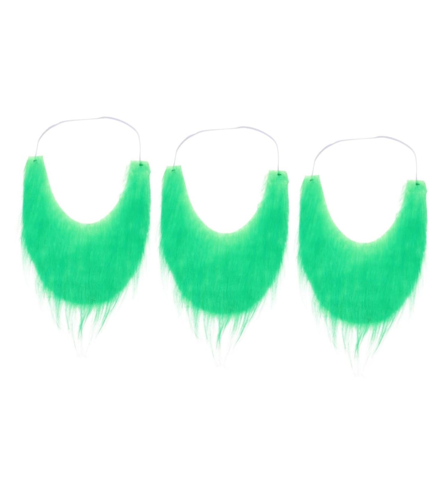 BESTYASH Barbe Verte Fausse Barbe et Moustache kit d'entretien de la Barbe pour Homme d guisement Saint Patrick Costume Saint Patrick St. Moustache du Jour de Patrick Barbe de Costume Green 3 - Buy Online on GoSupps.com