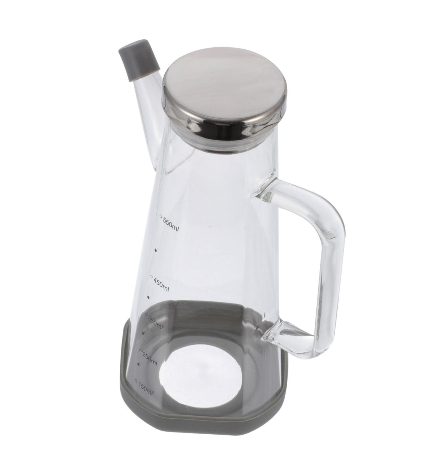 Zerodeko 1pc Oil Can Olive Oil Glass Dispenser Kitchen Oil Bottle Oil Pot Soy Sauce Container Glass Sauce Bottle Cooking Oil Glass Oil Container Household Stainless Steel Water Dispenser - Buy Online on GoSupps.com