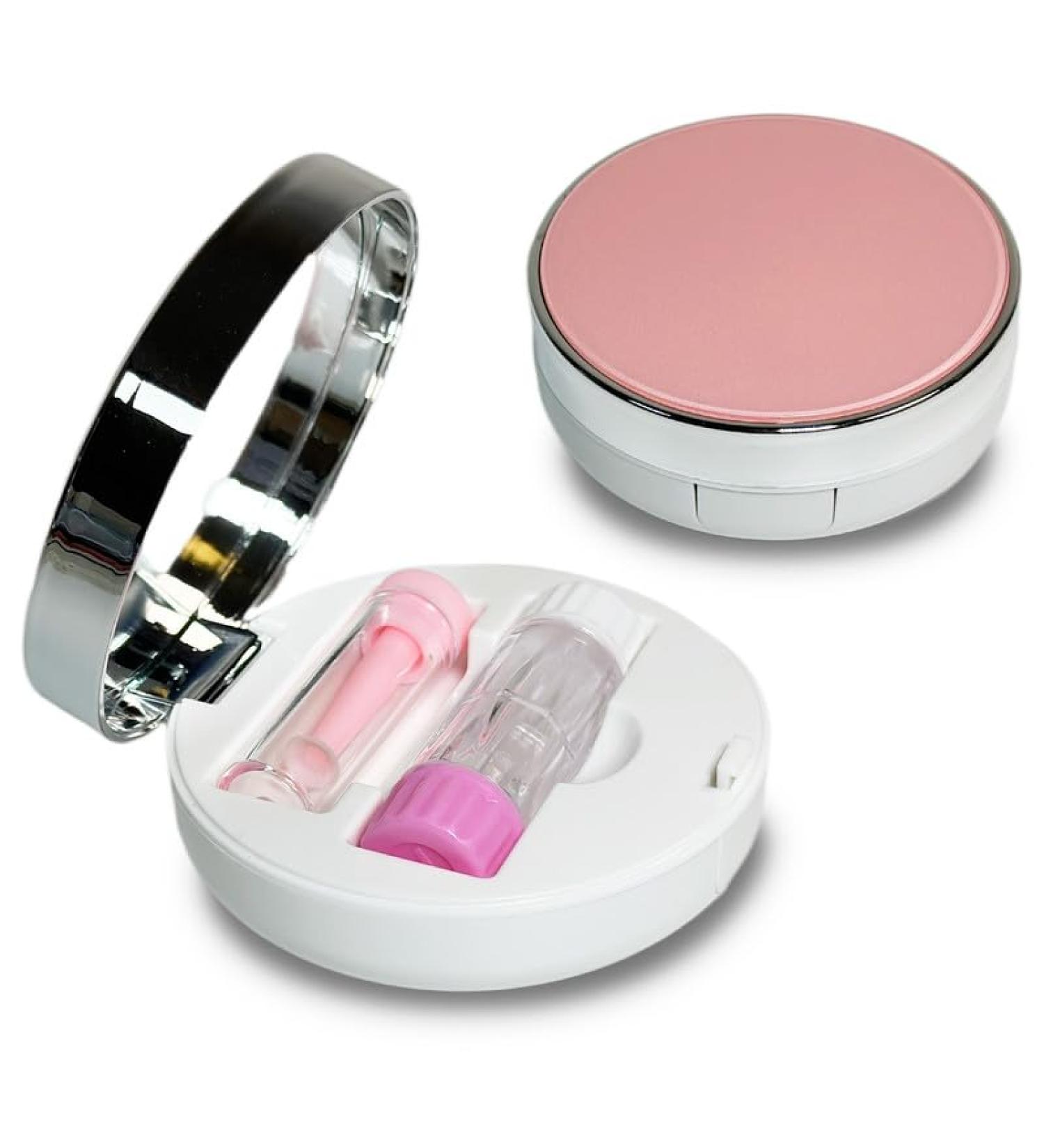 Rinetics Portable 4-in-1 RGP Hard Shell Contact Lens Etui | Contact Lens Holder & Storage Kit for Travel & Home - Pink - Buy Online on GoSupps.com