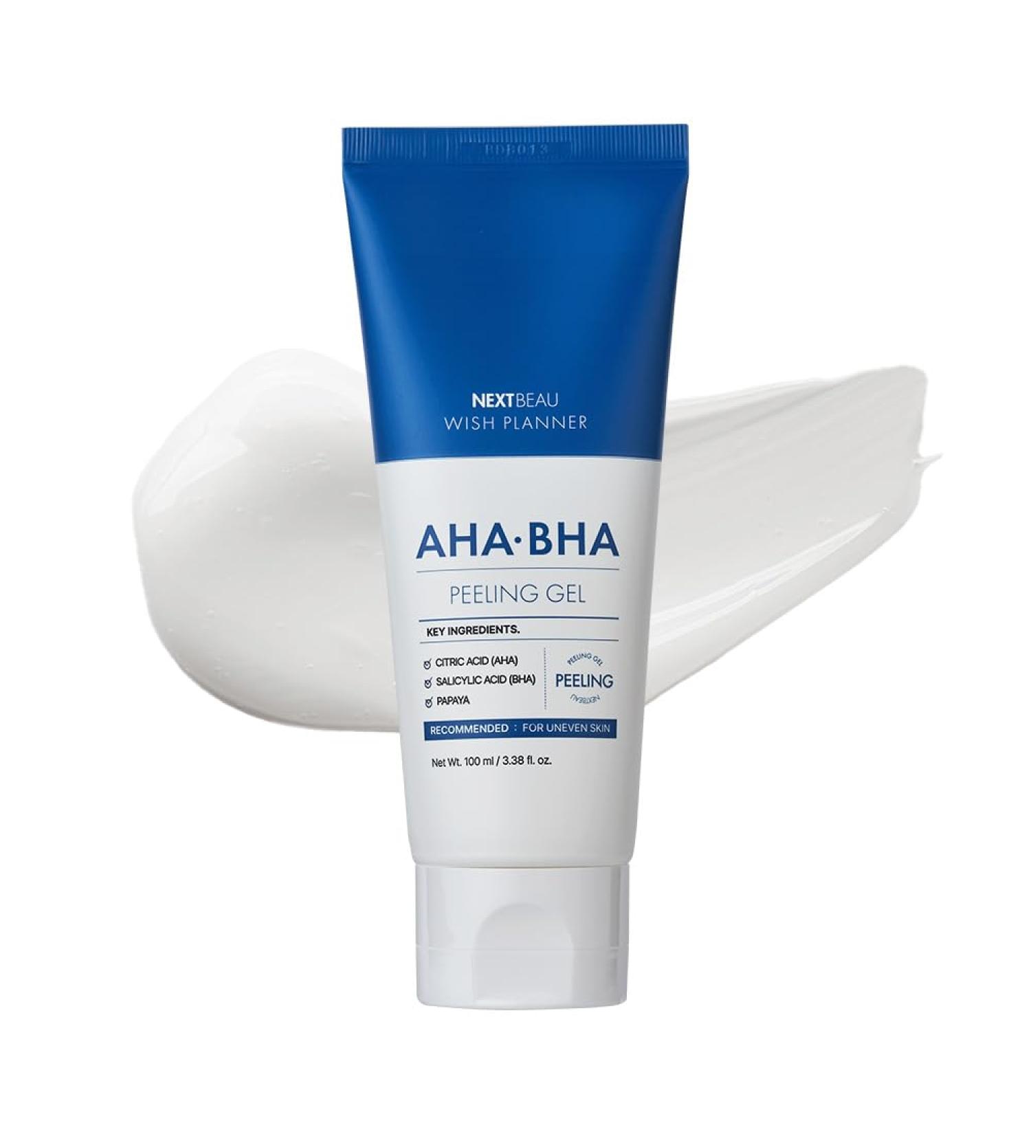Buy Wish Planner AHA/BHA Peeling Gel 100ml - Daily Exfoliating & Moist Peeling Gel for Radiant Skin - Buy Online on GoSupps.com