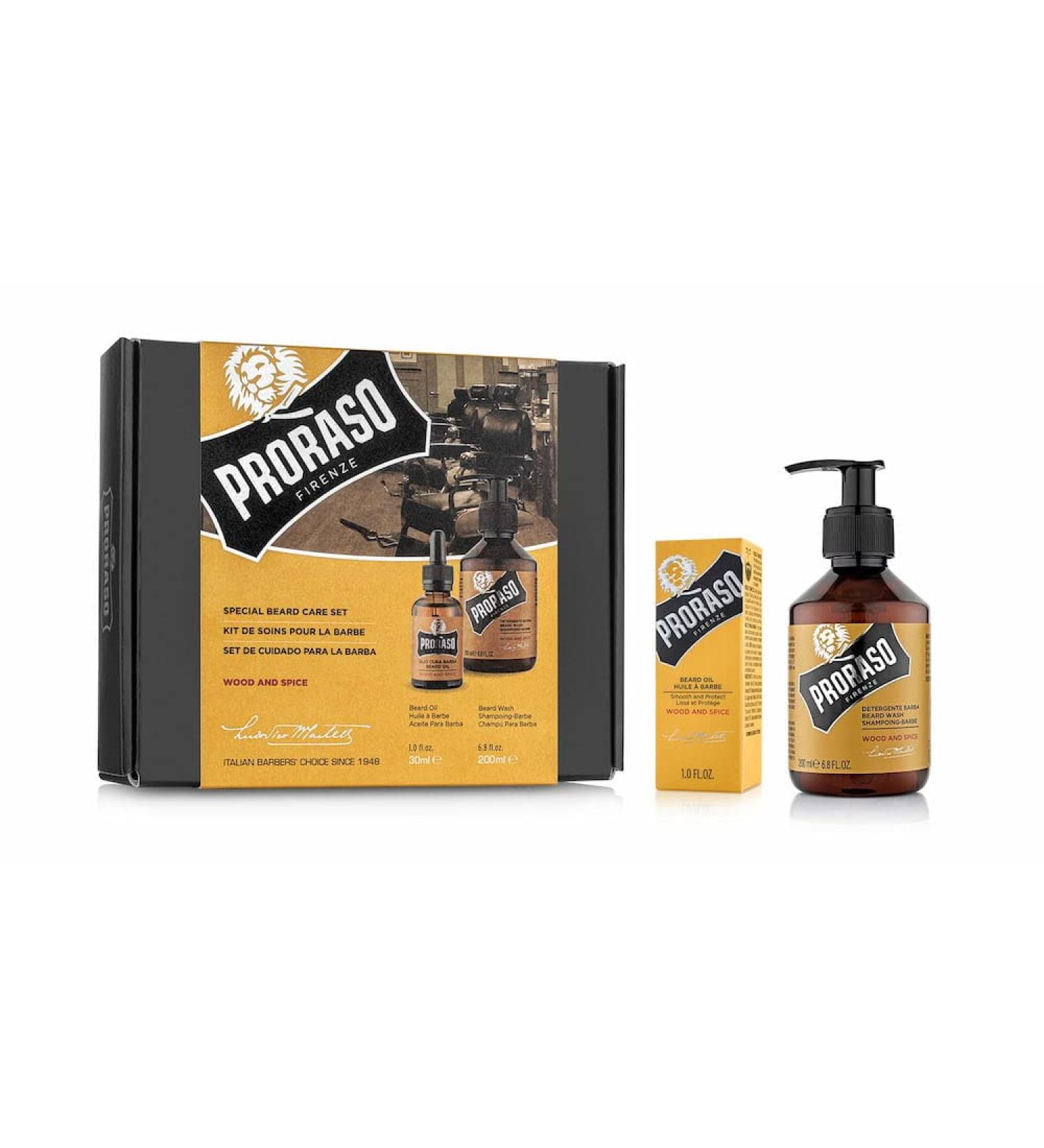 Proraso Duo Set - Wood & Spice | Premium Shaving Essentials for Men | International Shipping Available - Buy Online on GoSupps.com