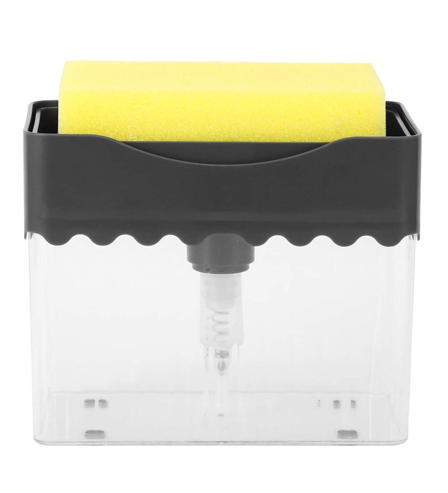 QANYEGN Kitchen Automatic Detergent Dispenser Detergent Dispenser with Sponge Press Soap Box for Kitchen Bathroom Accessory - Buy Online on GoSupps.com