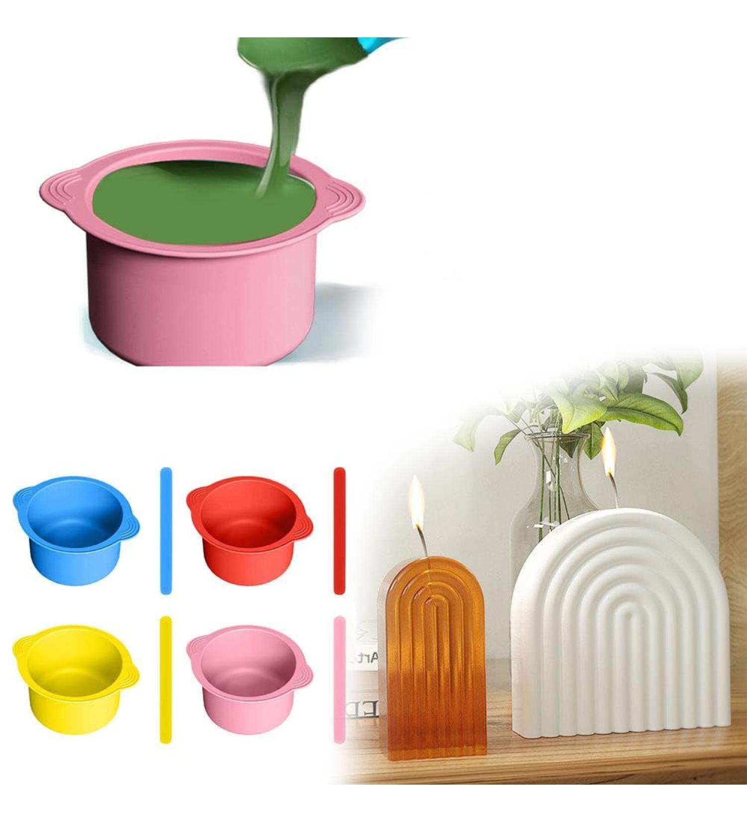 Buy DHLIIIQQ Silicone Wax Warmer - Reusable Non-Stick Wax Container with Spatula | Perfect for Wax Heating & Replacement - Buy Online on GoSupps.com