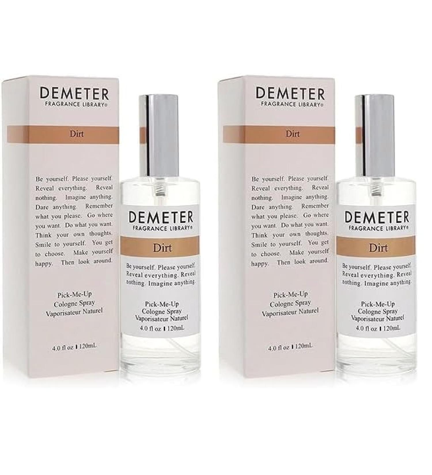 DEMETER Dirt For Women. Pick-me Up Cologne Spray 4.0 Oz (Pack of 2) 4 Fl Oz (Pack of 2)